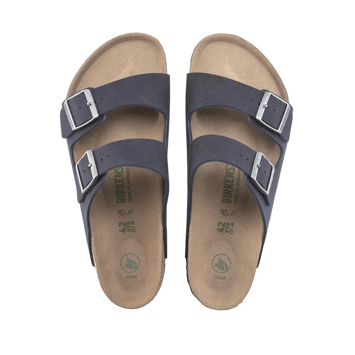 Faux leather sandals Blue