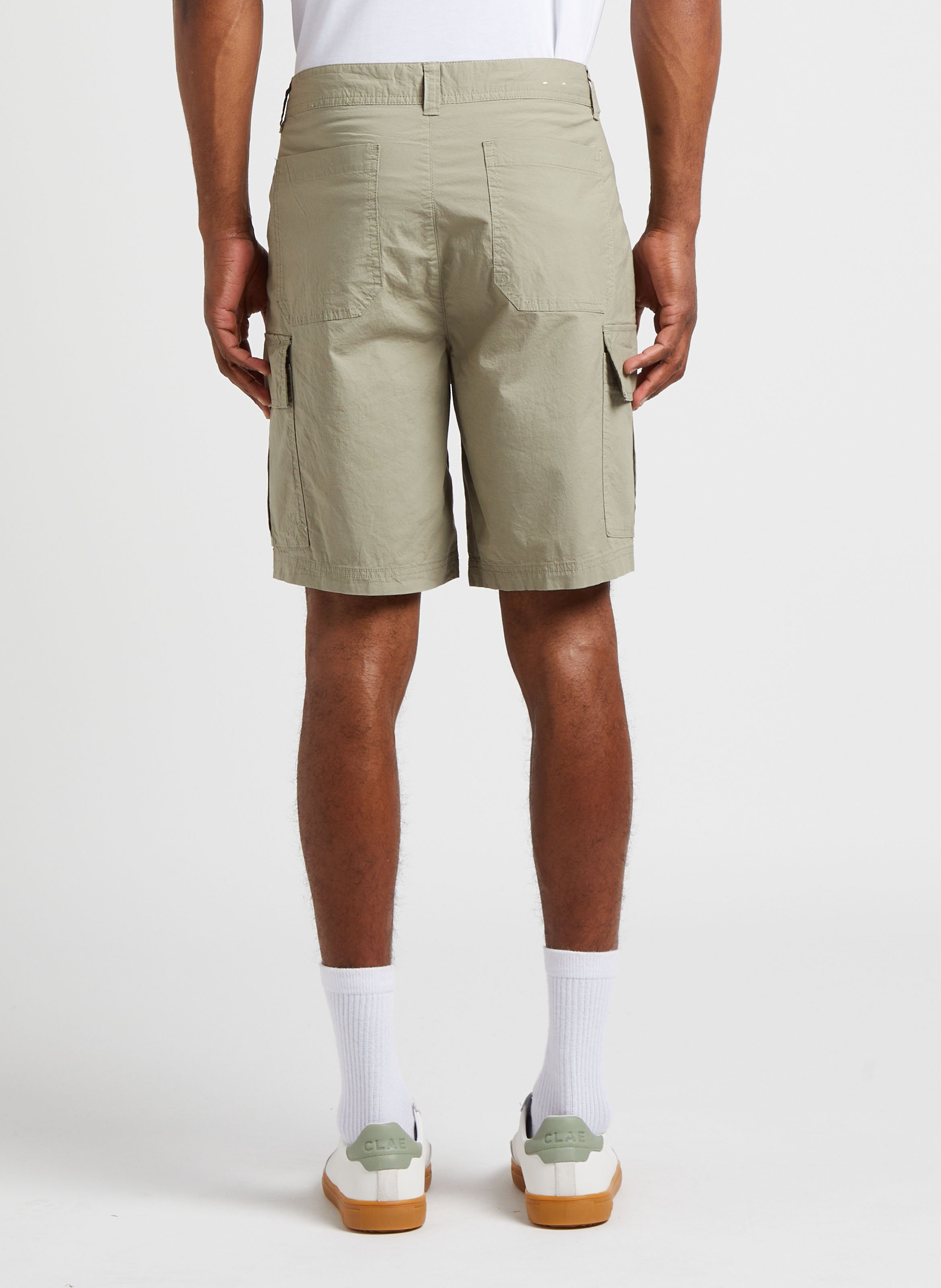 Cotton-blend cargo shorts SELECTED Grey