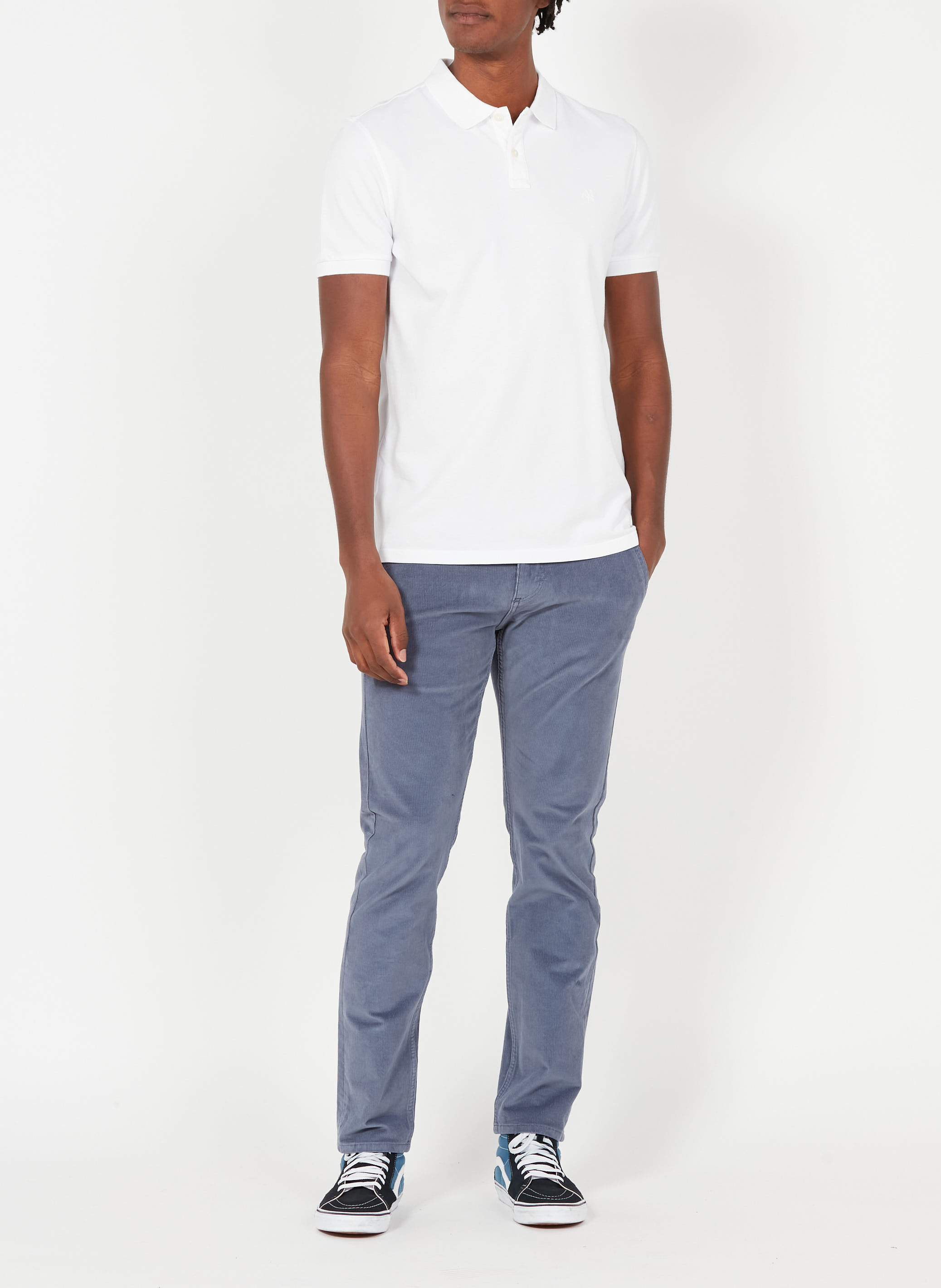 Polo regular-fit brodé en coton piqué MARC O'POLO Blanc