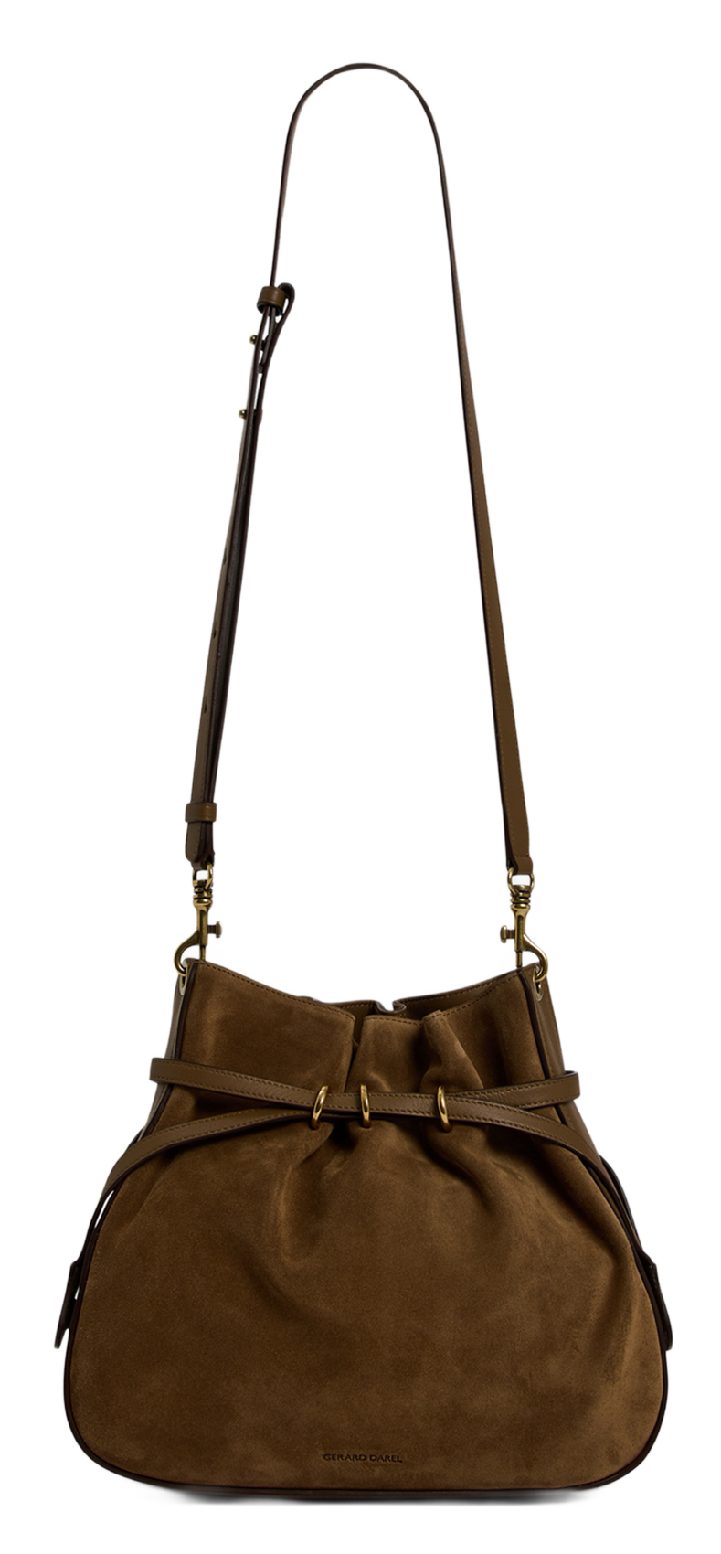 Sac seau bandoulière en cuir GERARD DAREL Vert