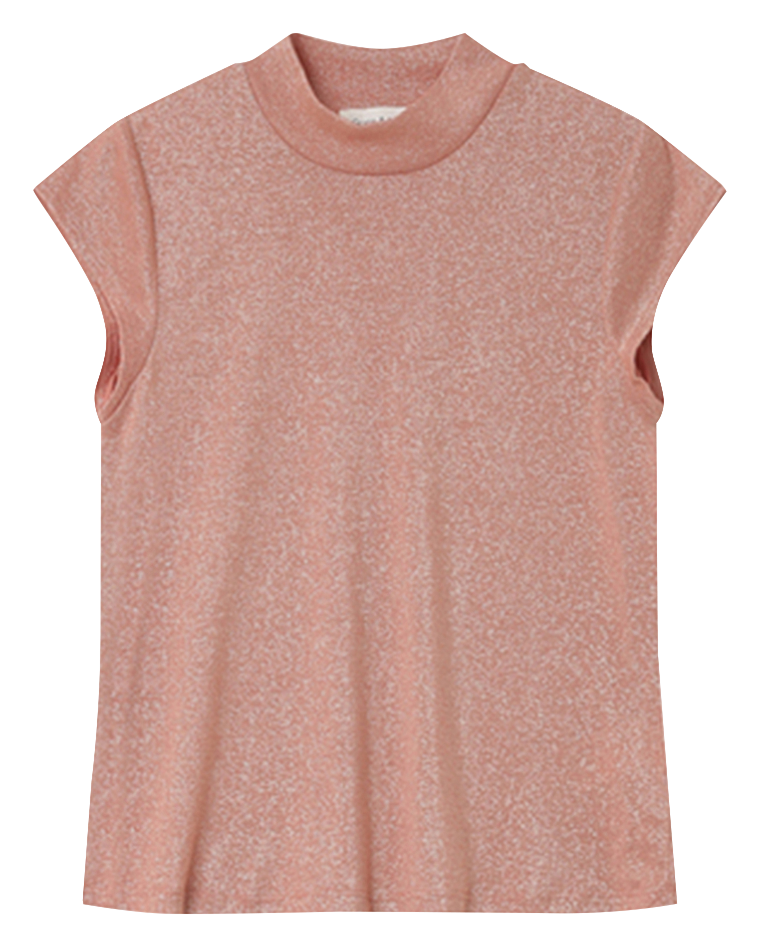 Fitted high neck sequined top GRACE ET MILA Pink
