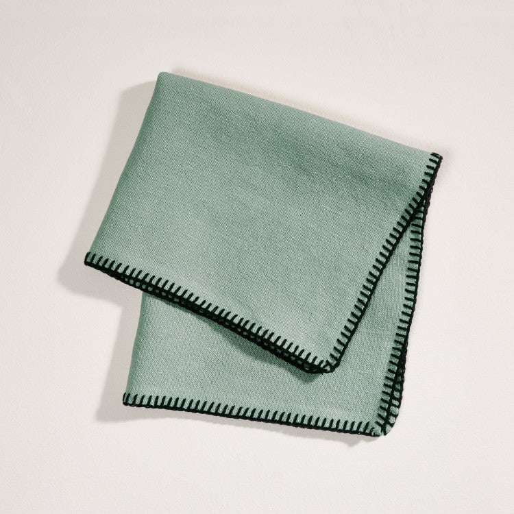 NINO - Linen napkin, 45 x 45 cm MADURA Green