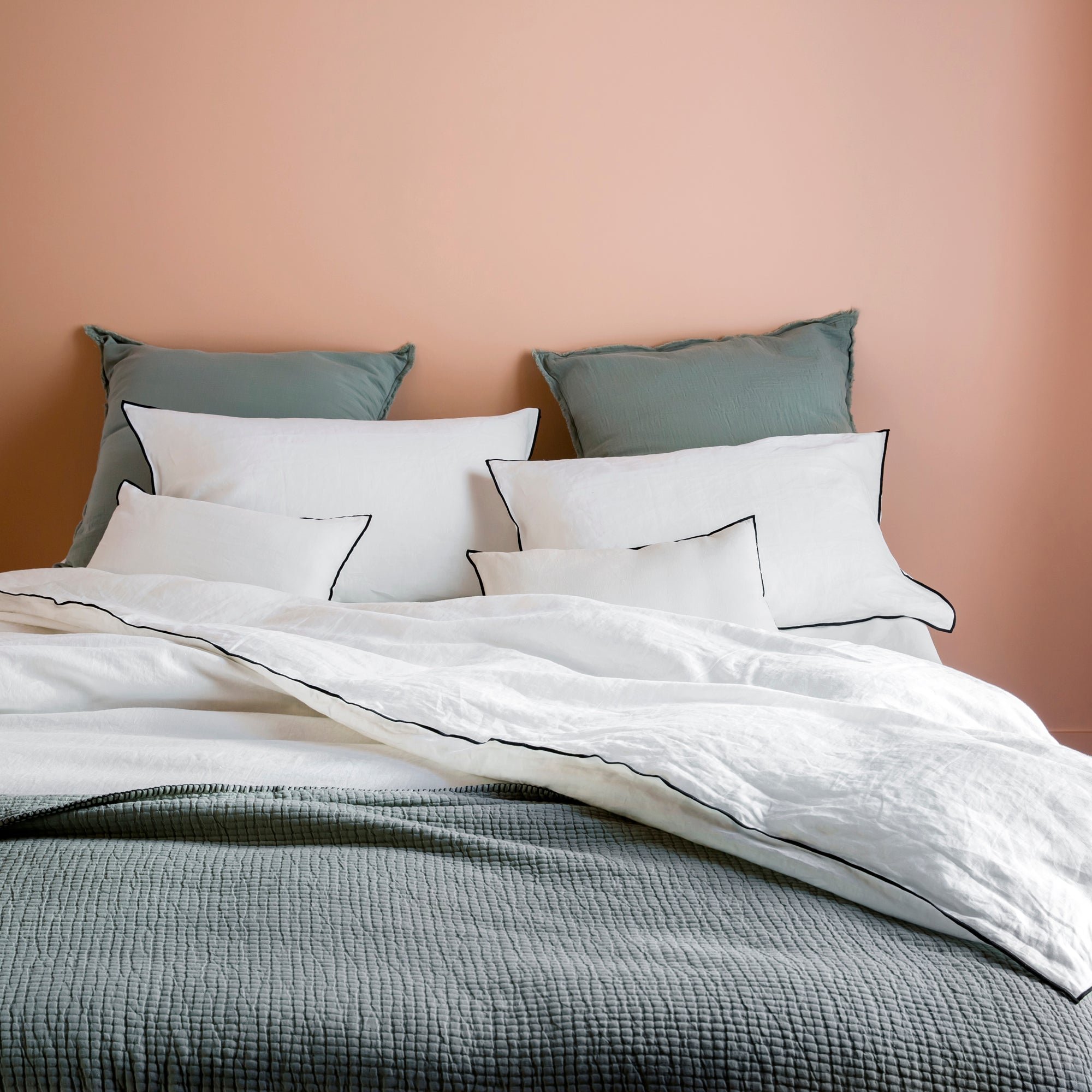 ANOUK - Cotton duvet cover MADURA White