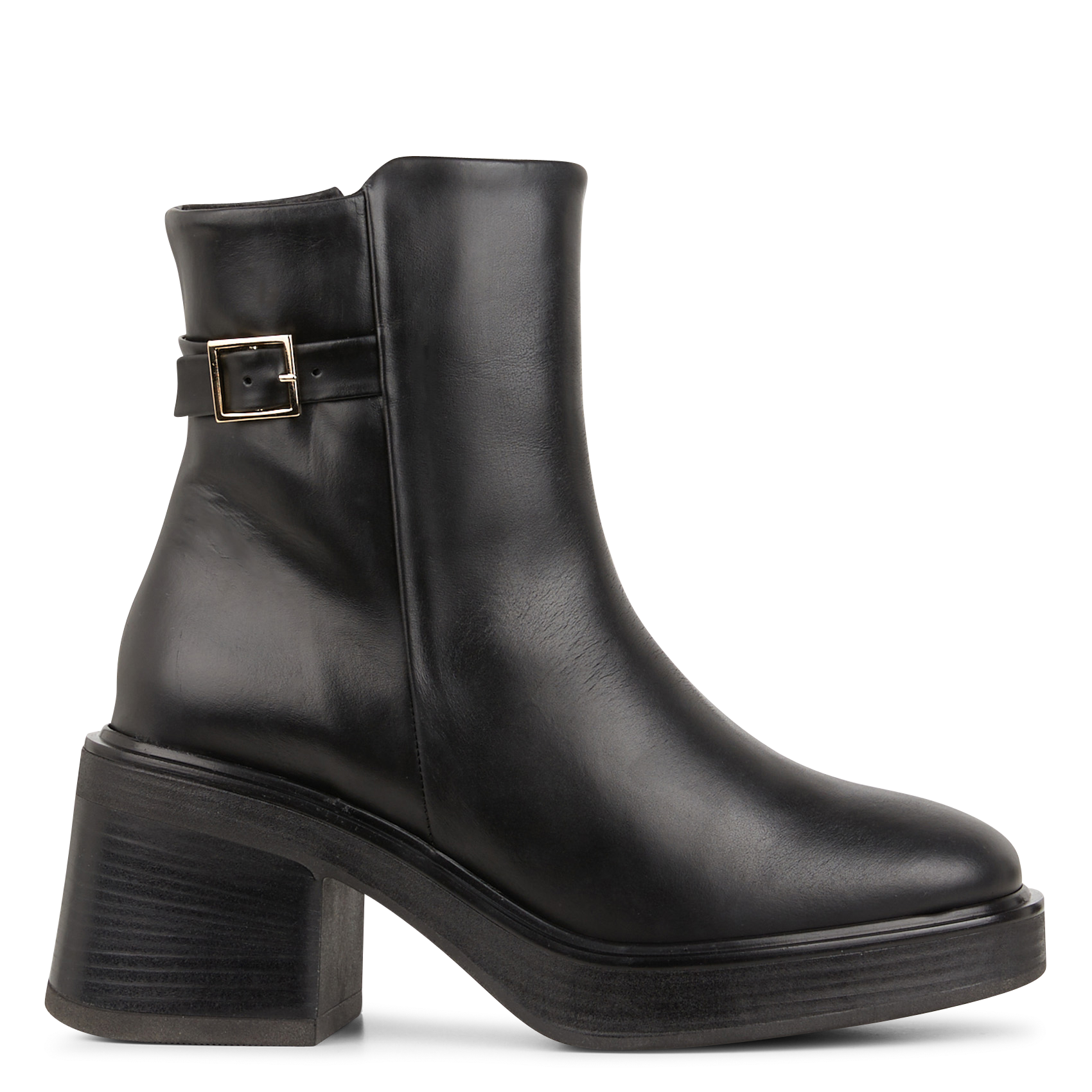 Bianca - Lederstiefeletten BOBBIES Schwarz