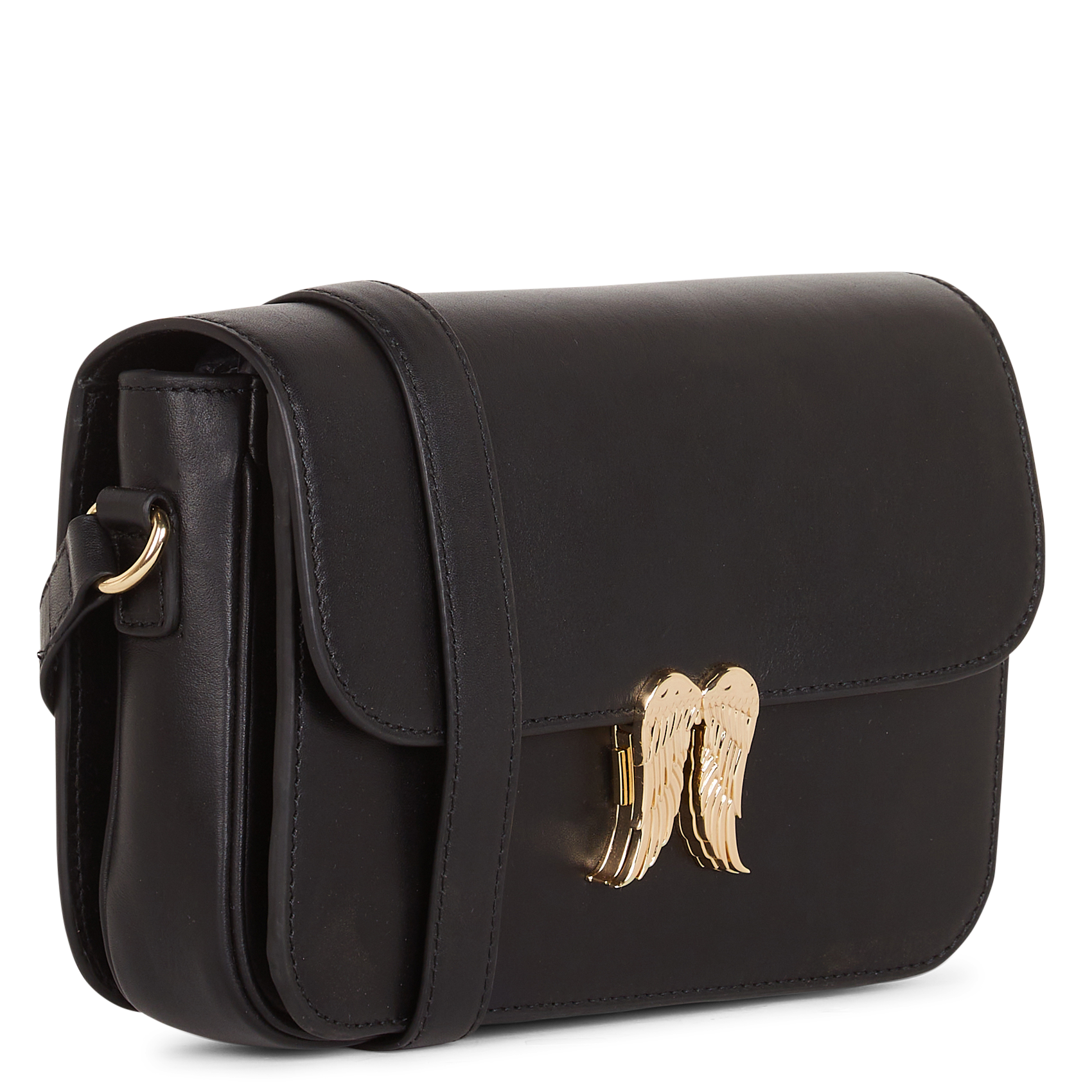 Sac bandoulière en cuir BERENICE Noir
