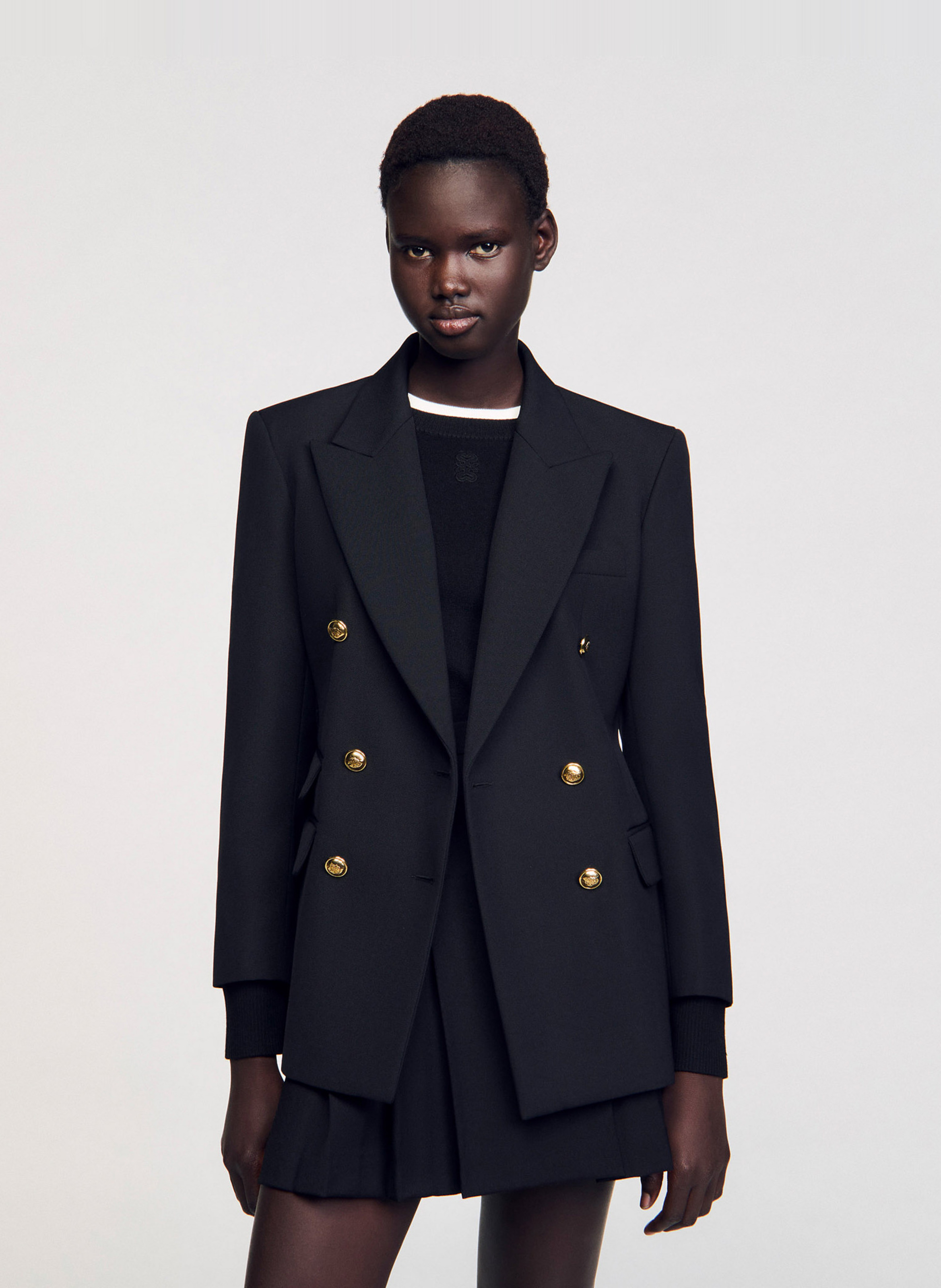Veste tailleur cintrée SANDRO Noir