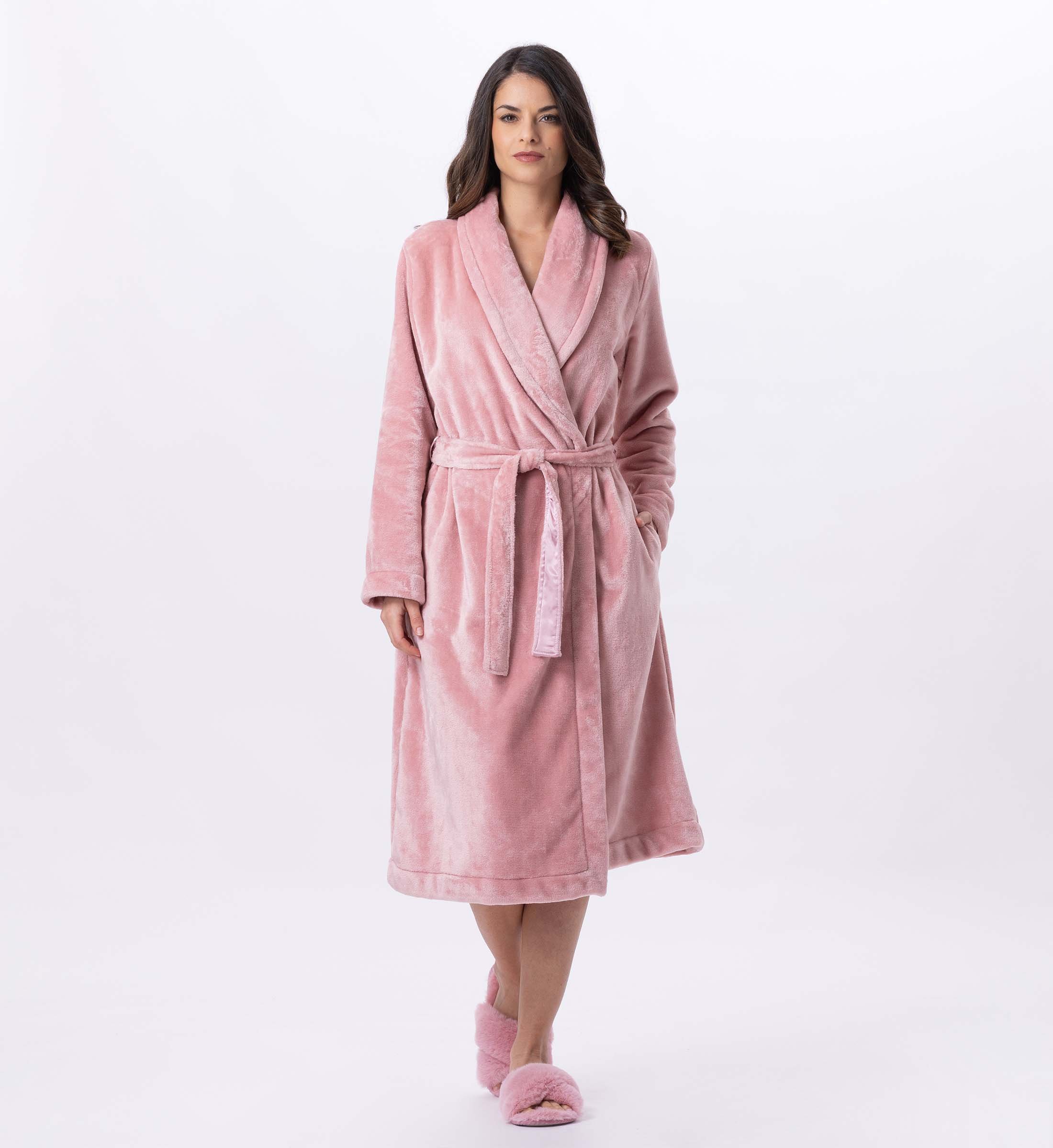 Plush Flannel Robe LE CHAT Pink