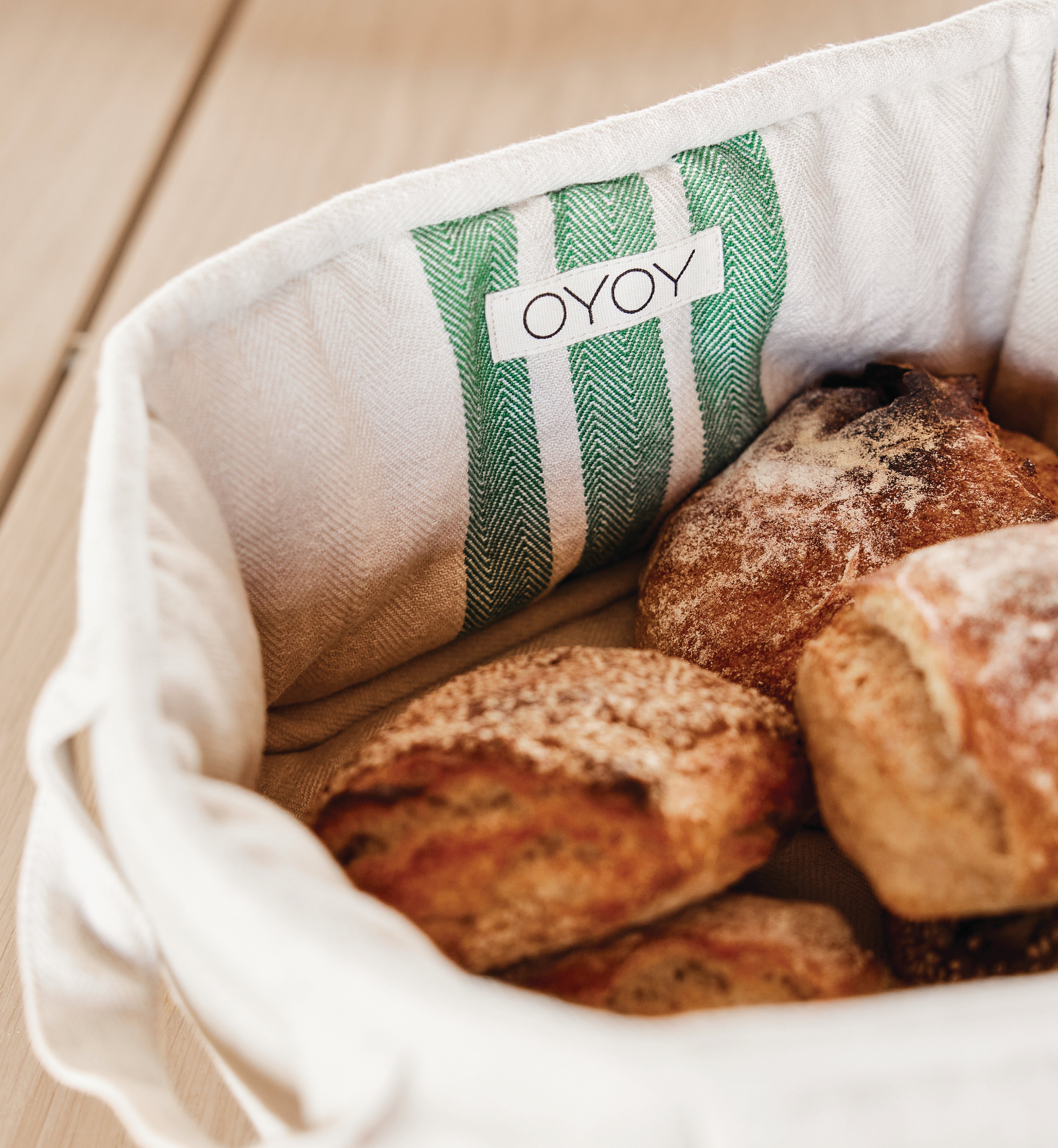 Cotton bread basket OYOY LIVING DESIGN Green