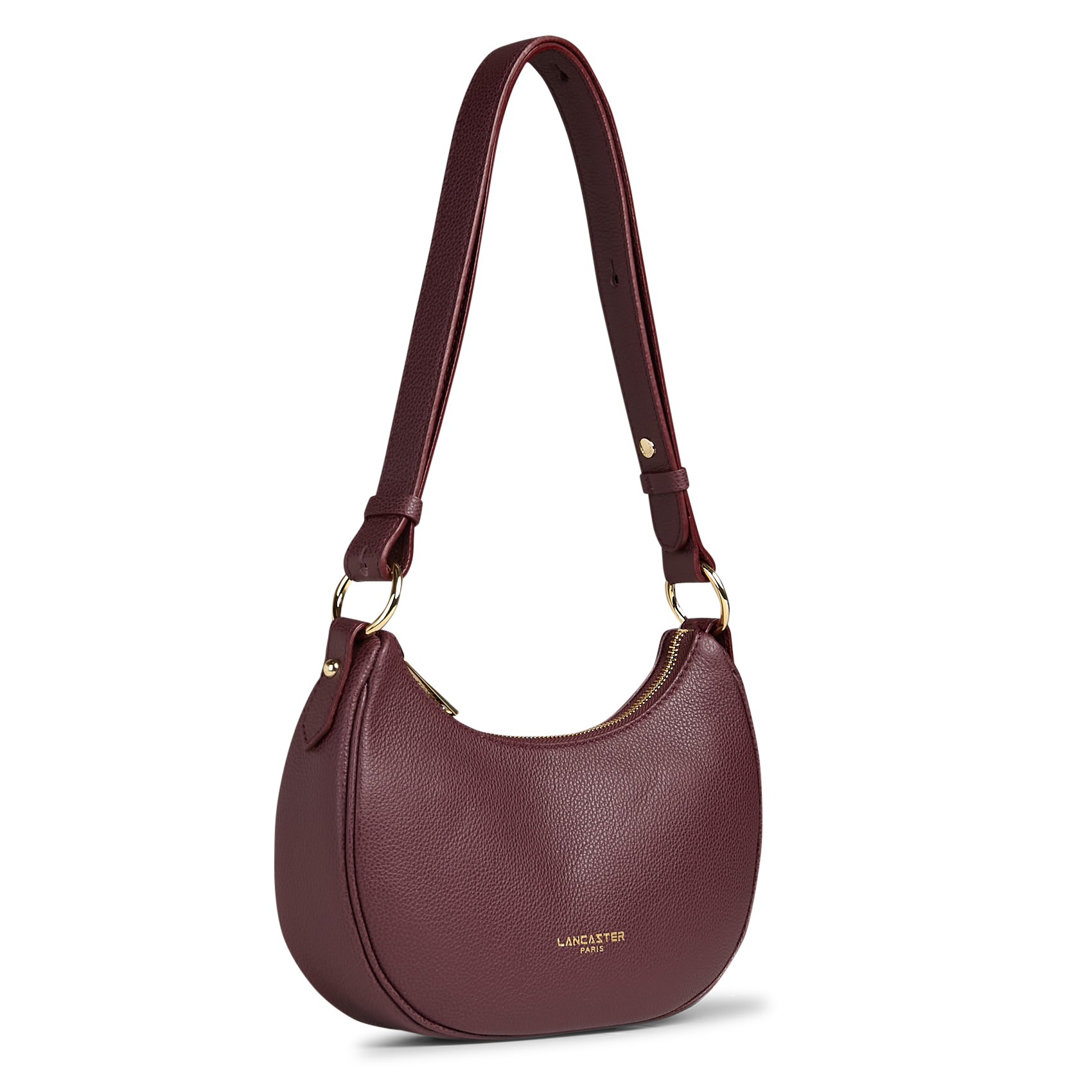 Leren schoudertas LANCASTER PARIS Rood