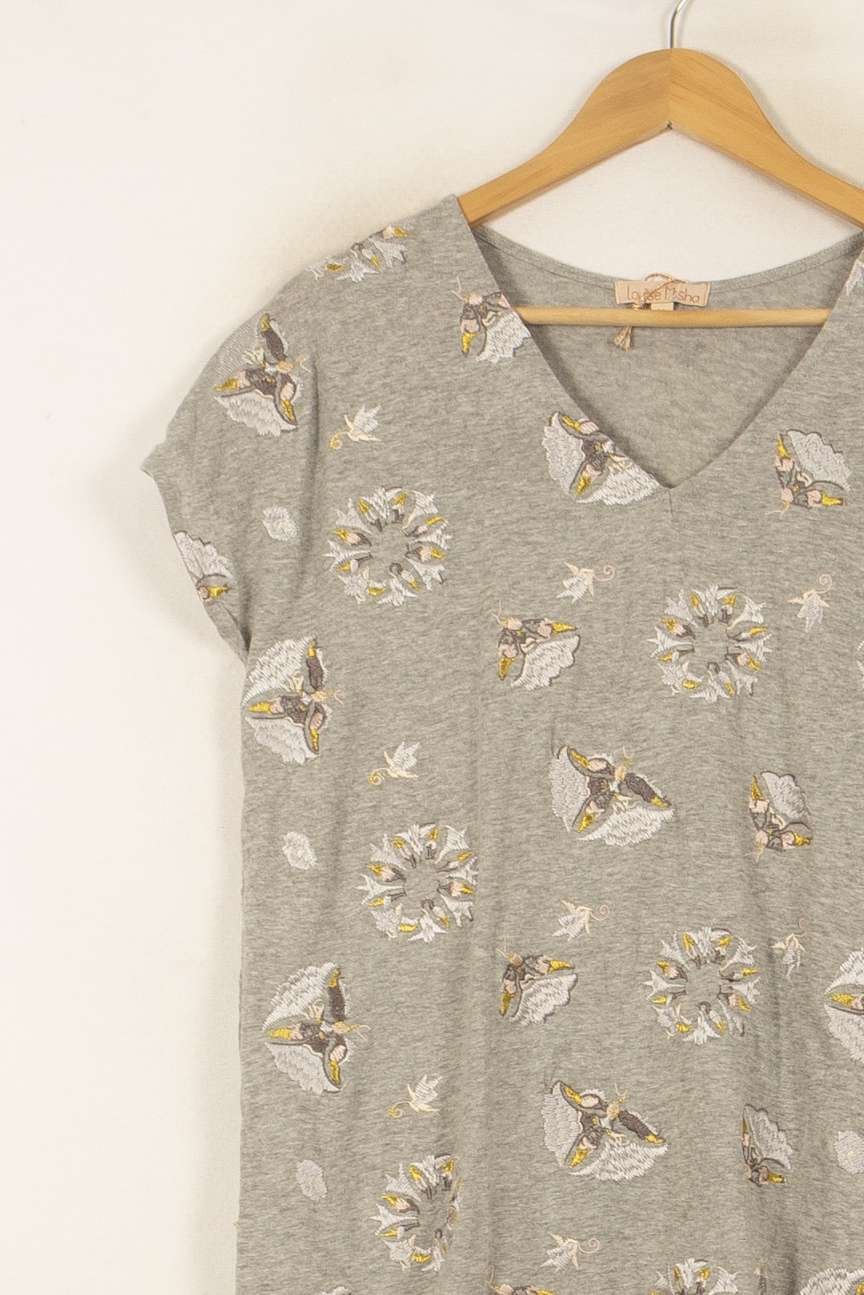 Tommy Badge T-shirt LOUISE MISHA - Seconde Main Grey