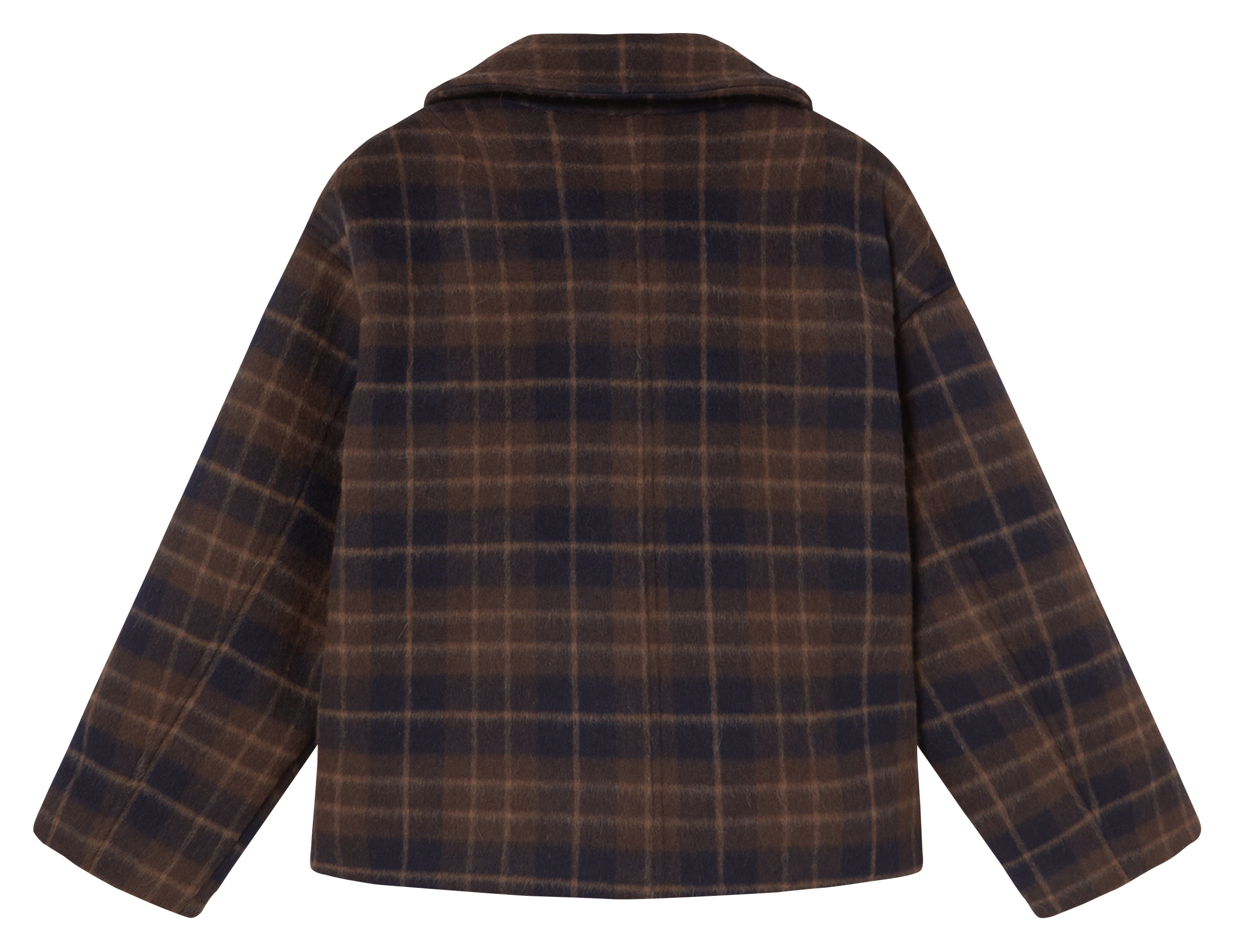 Veste col classique en laine mélangée THE TINY BIG SISTER Marron