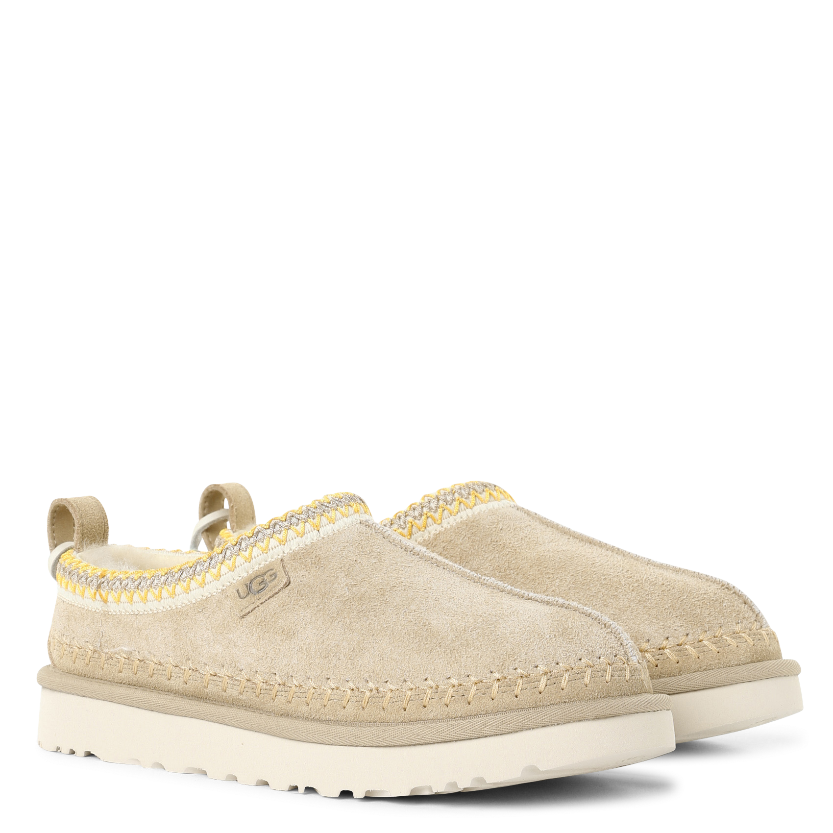 Deels leren klompen UGG Bruin