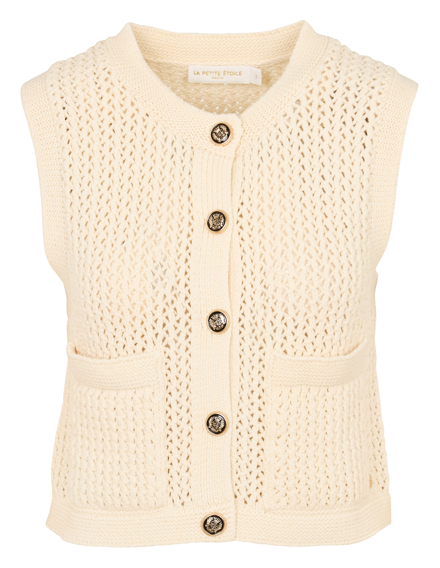 Gerade geschnittener Kurzrock in Glanzleder-Optik LA PETITE ETOILE Beige