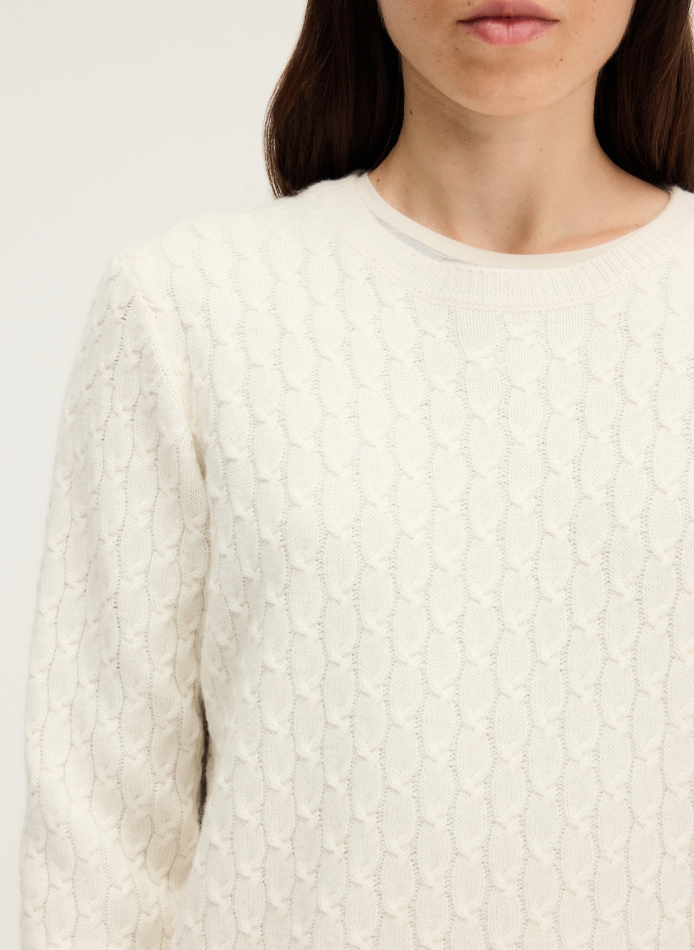 Abidjan wool round-neck sweater PABLO Beige