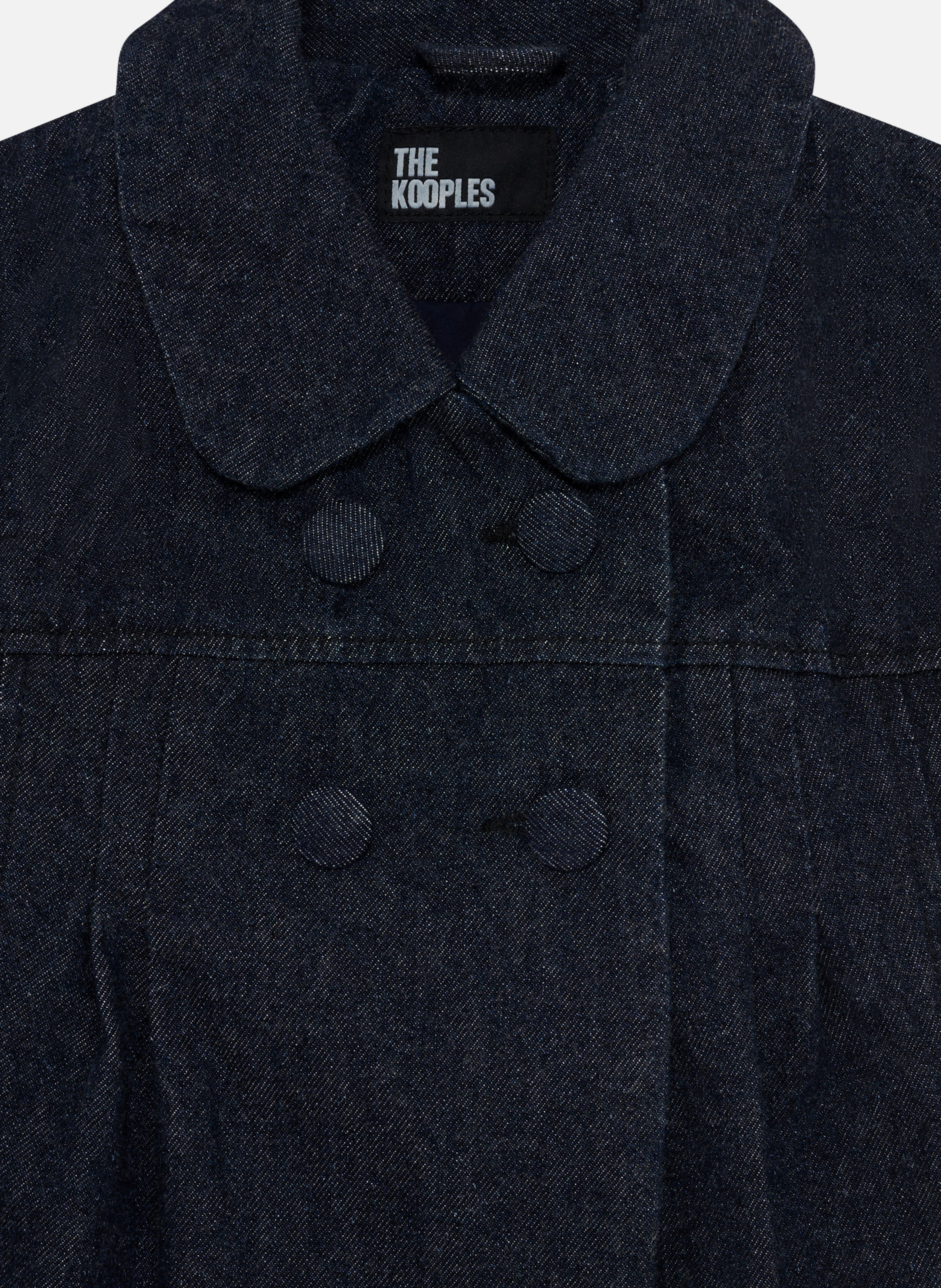 Short-sleeved dark denim jacket THE KOOPLES Blue