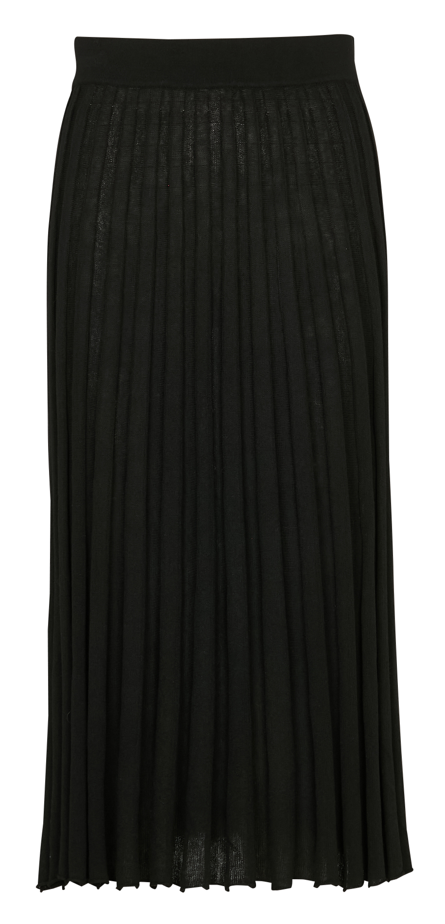 Jupe midi plissée en maille LA FEE MARABOUTEE Noir