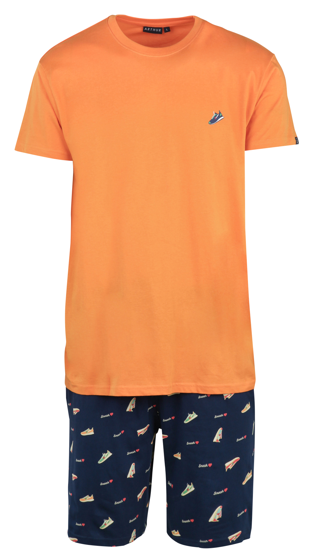 Ensemble de pyjama en coton imprimé ARTHUR Bleu