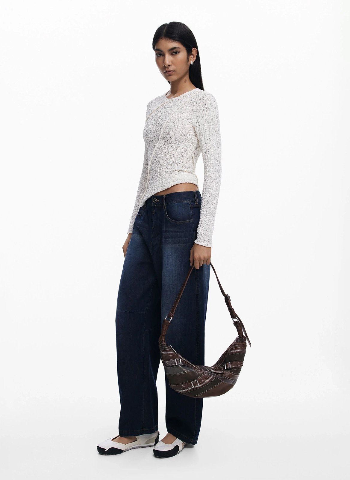 Schultertasche mit Schnallen DESIGUAL Braun