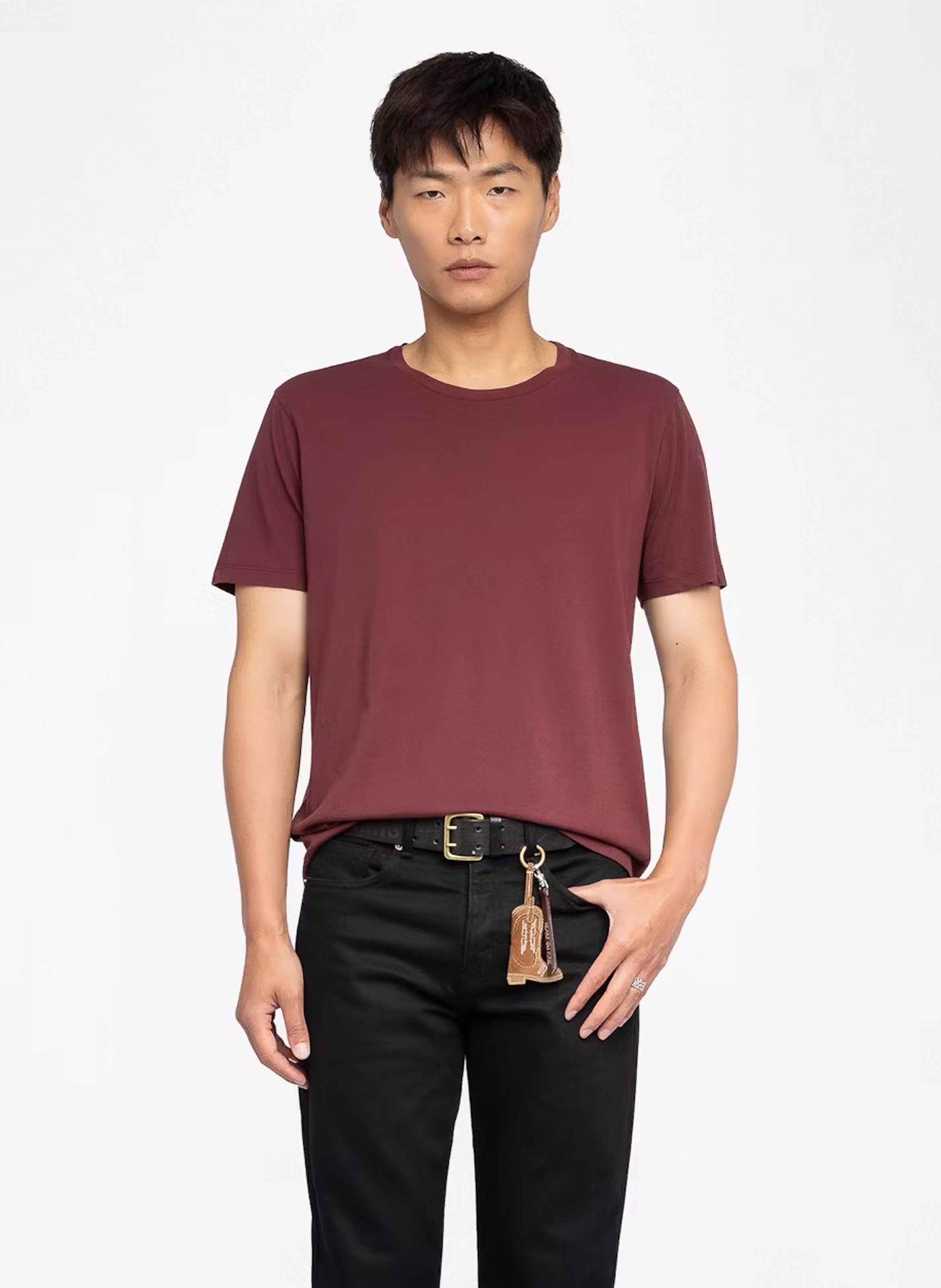 Tee-shirt col rond en coton ZADIG&amp;VOLTAIRE Violet