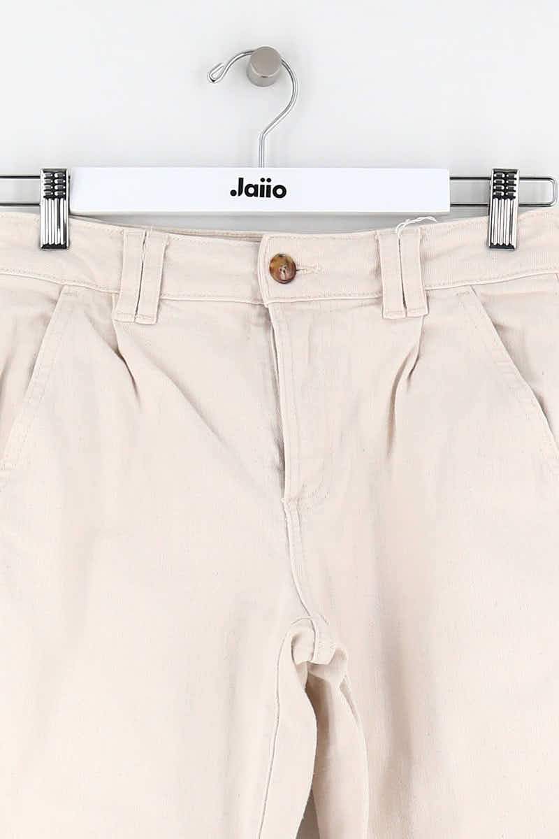 - Straight-leg jeans
- 5 pockets
- Straight cut
- Faded effect SEZANE - Seconde main Beige