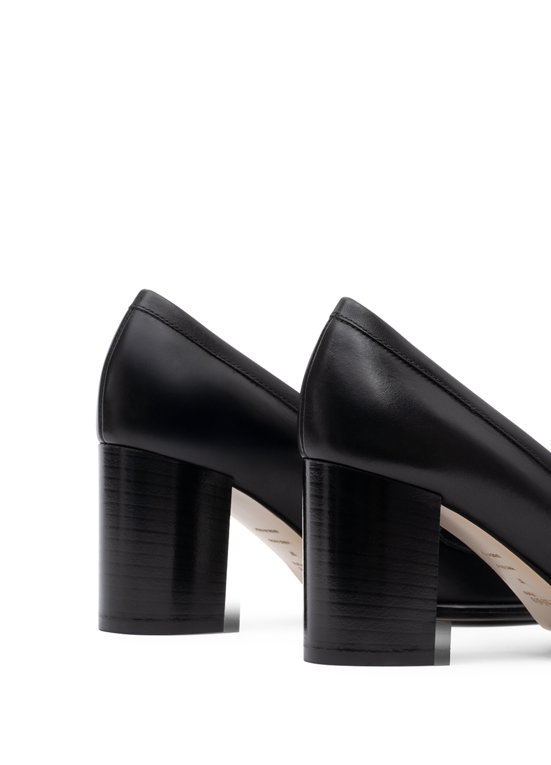 Black smooth leather moccasins PARALLELE PARIS Black