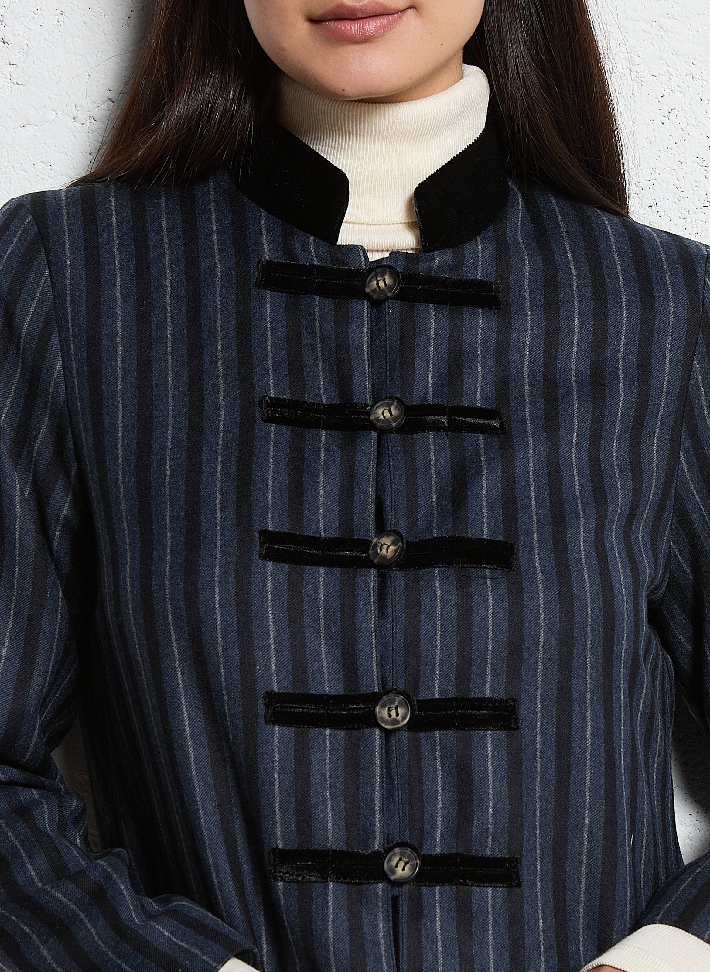 Officer collar coat SOPHIE+LUCIE Blue