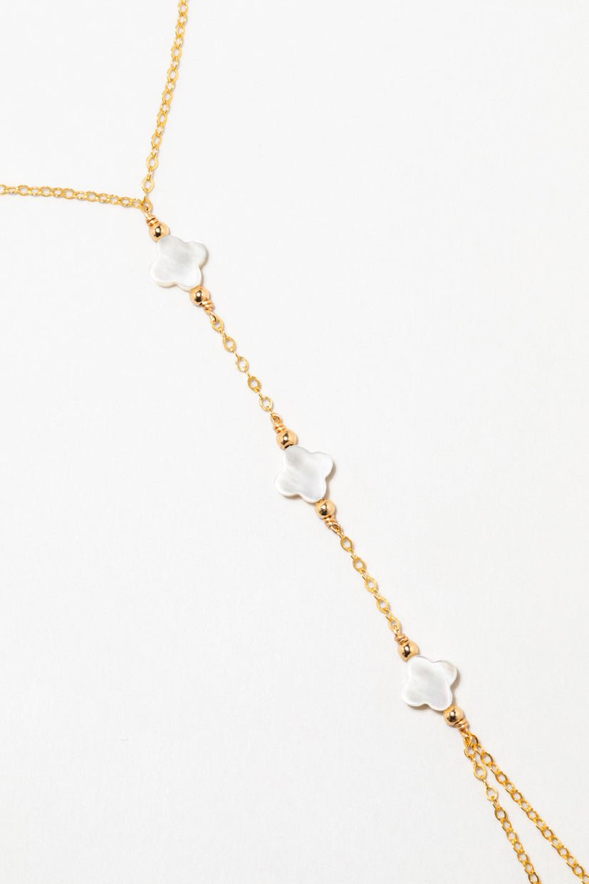 Hand jewel - mother of pearl YAY Golden