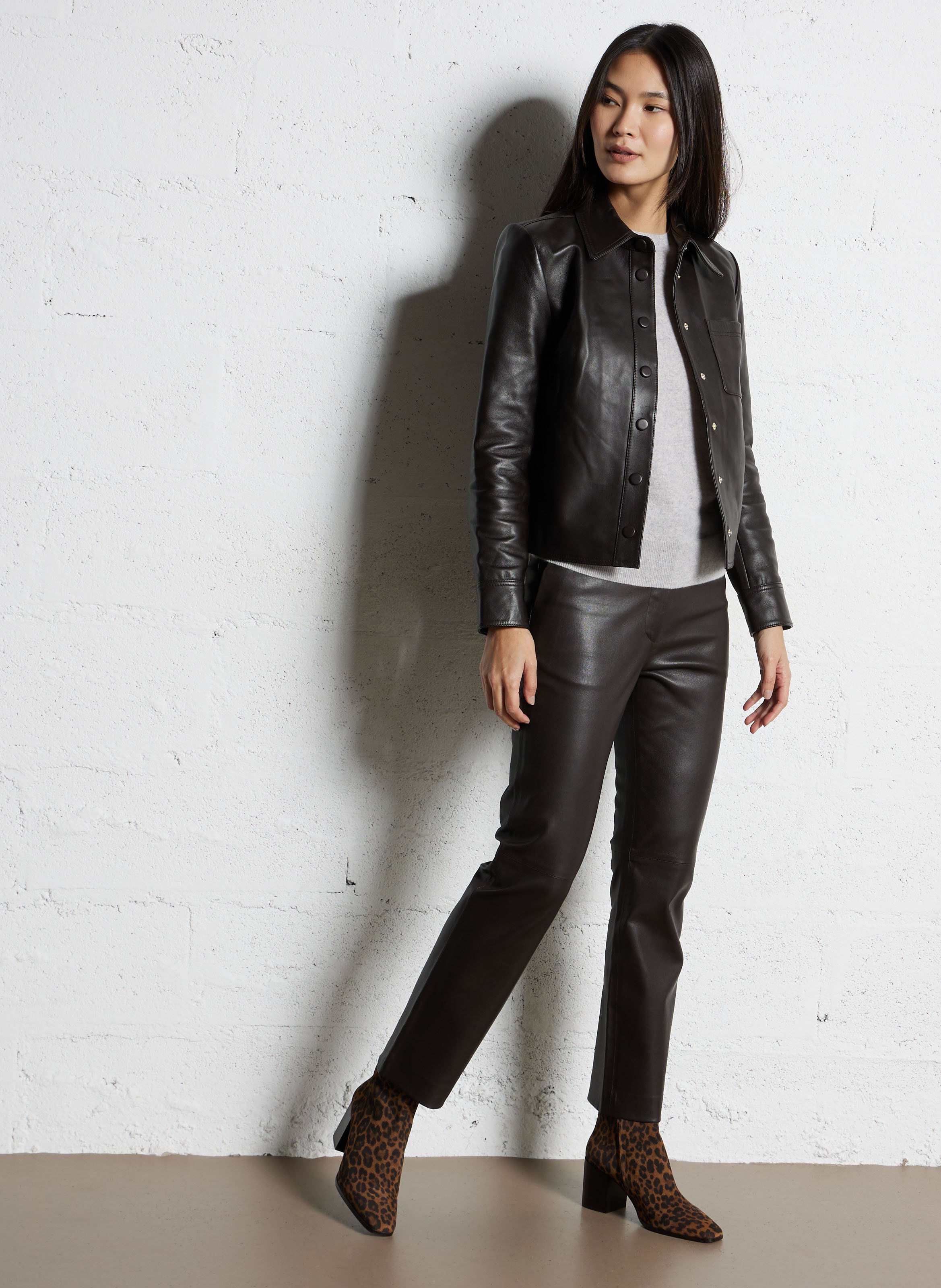 Bottines en cuir velours imprimé RIVECOUR Multicolore