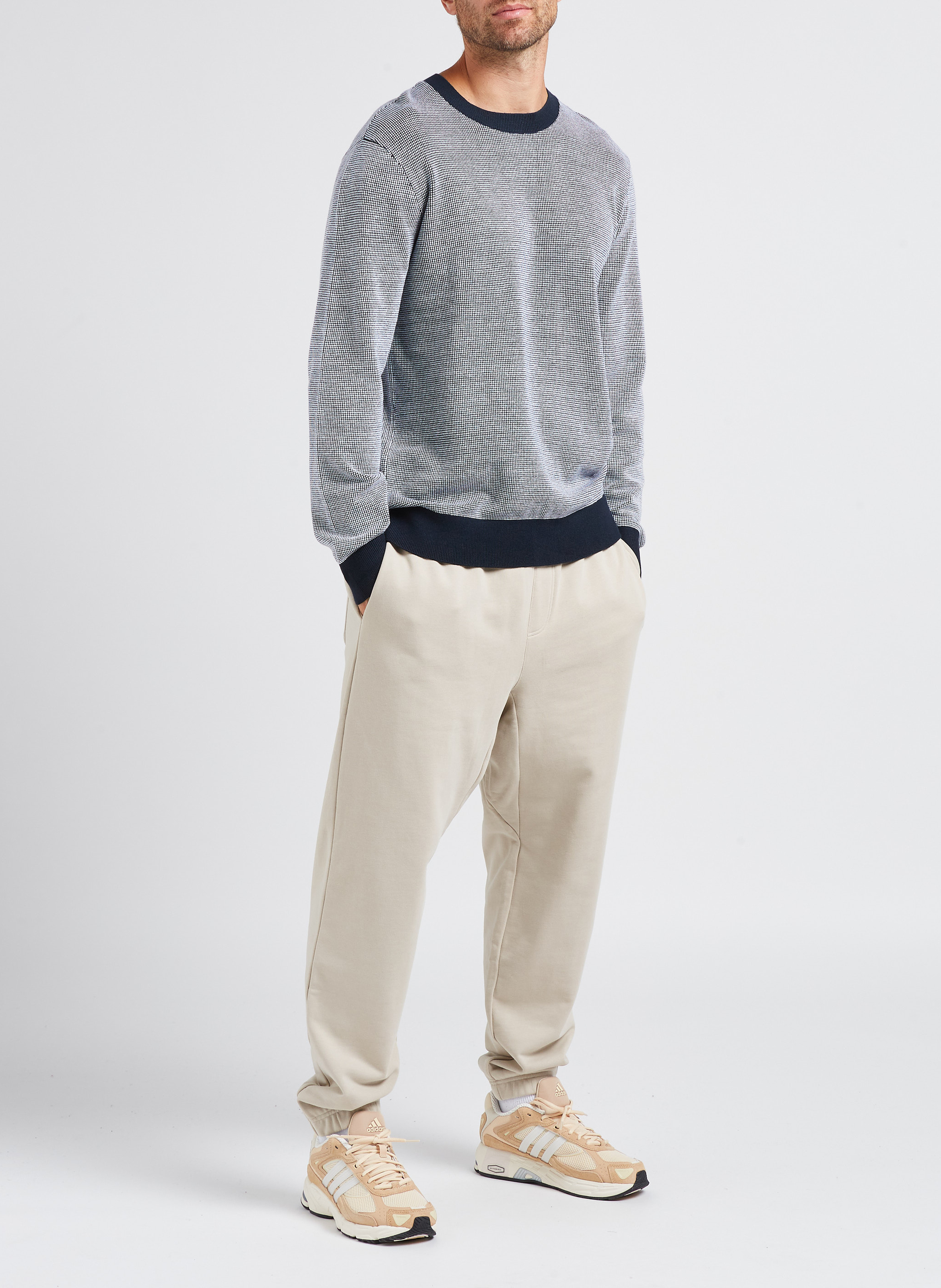 Jogging large en coton ARMANI EXCHANGE Beige