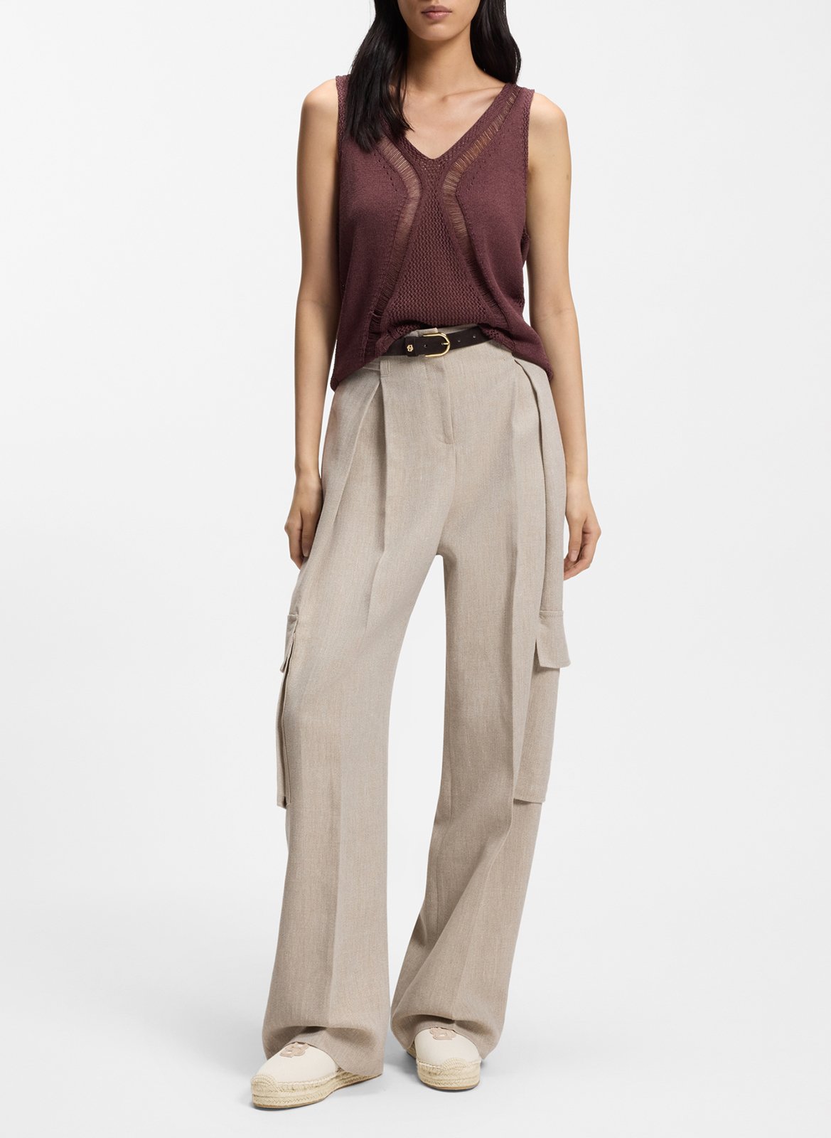 Canvas espadrilles BOSS Beige