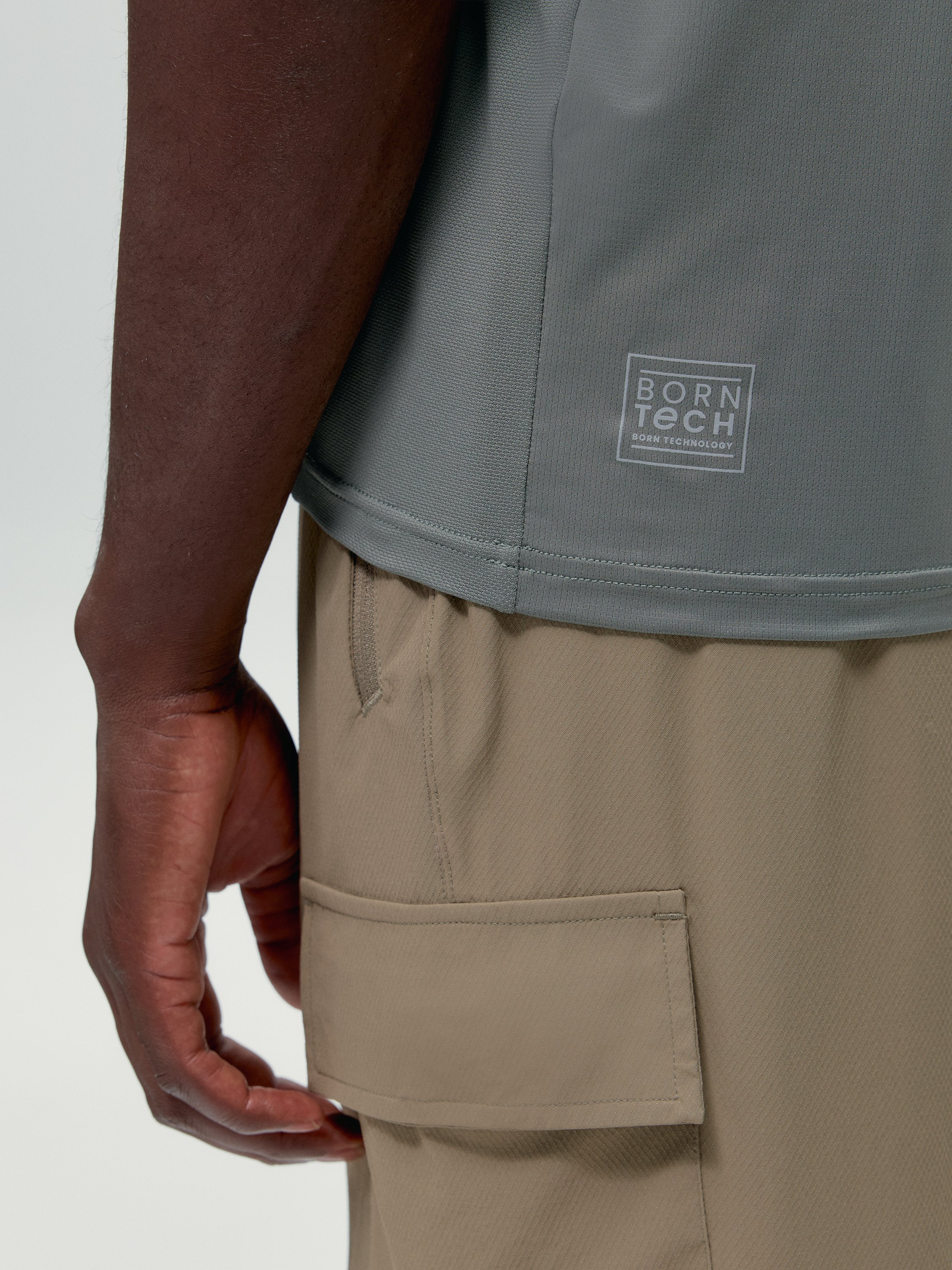 Short-sleeve performance sports t-shirt BORN Green