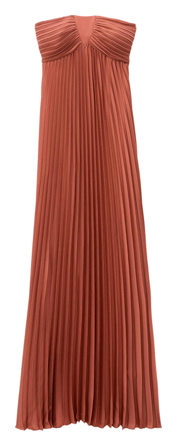 Robe longue plissée BA&SH Rose