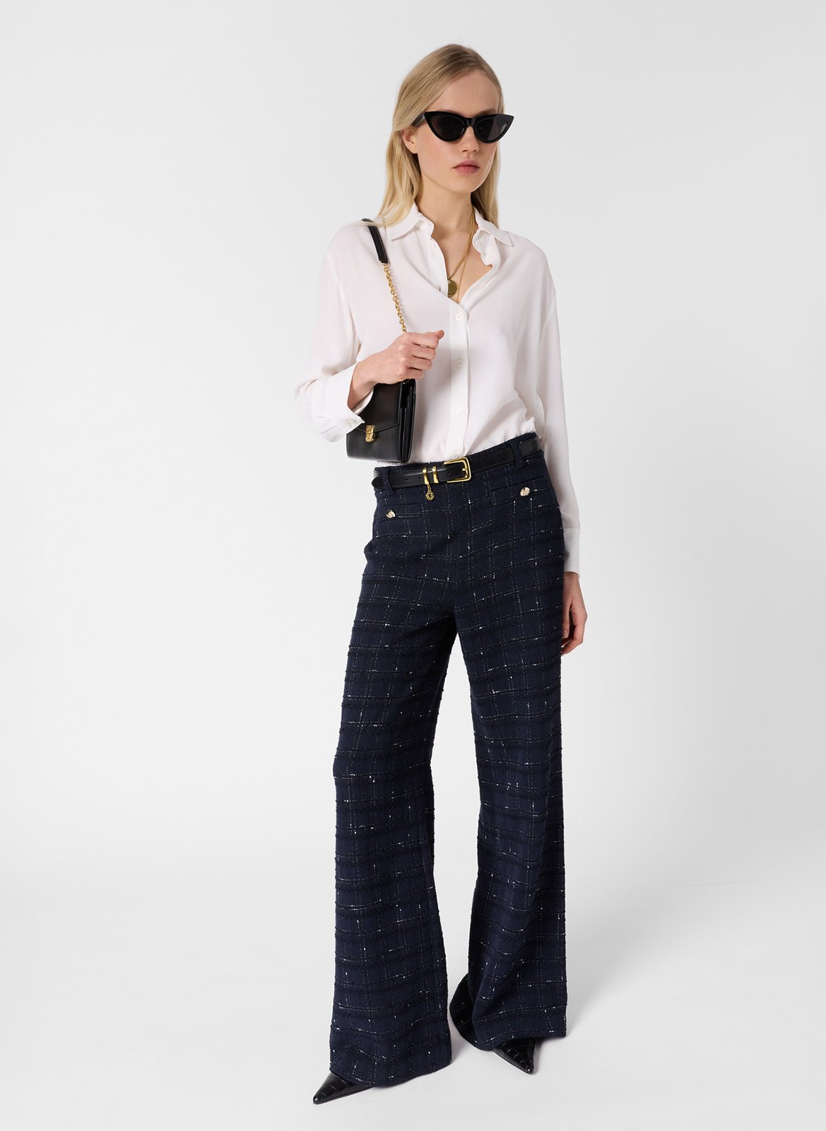 Pantalón de tweed GERARD DAREL Azul