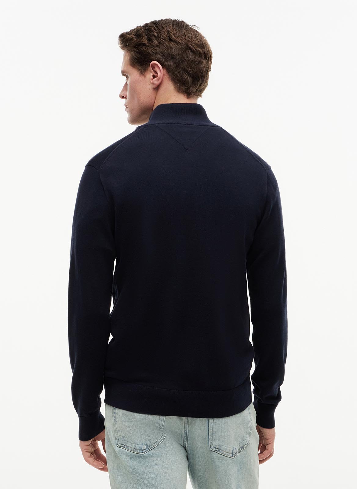 Sleeveless denim shirt with classic collar TOMMY HILFIGER Blue