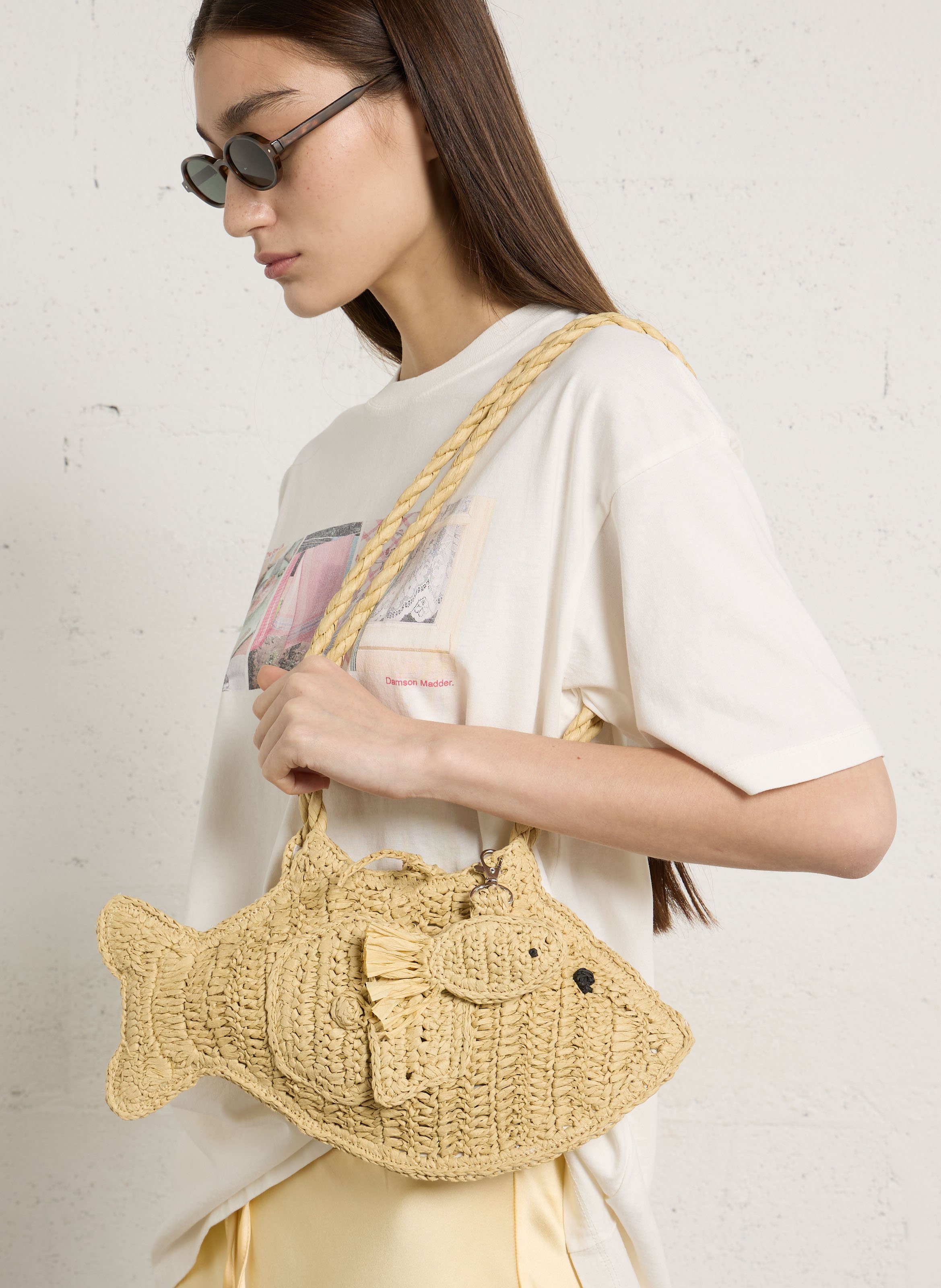 Sac effet raphia fantaisie DAMSON MADDER Multicolore