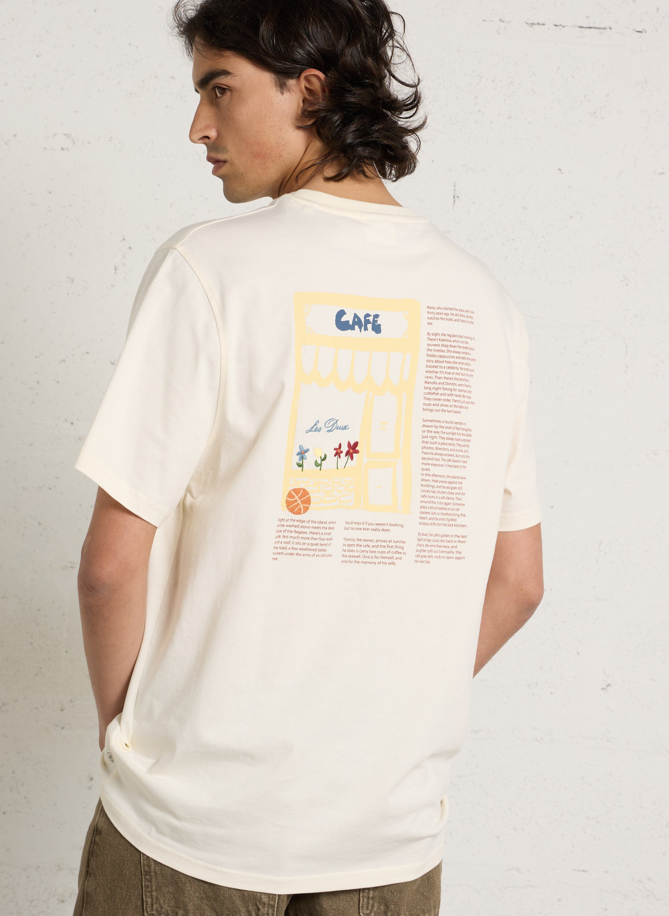 Gerader Bio-Baumwoll-T-Shirt LES DEUX