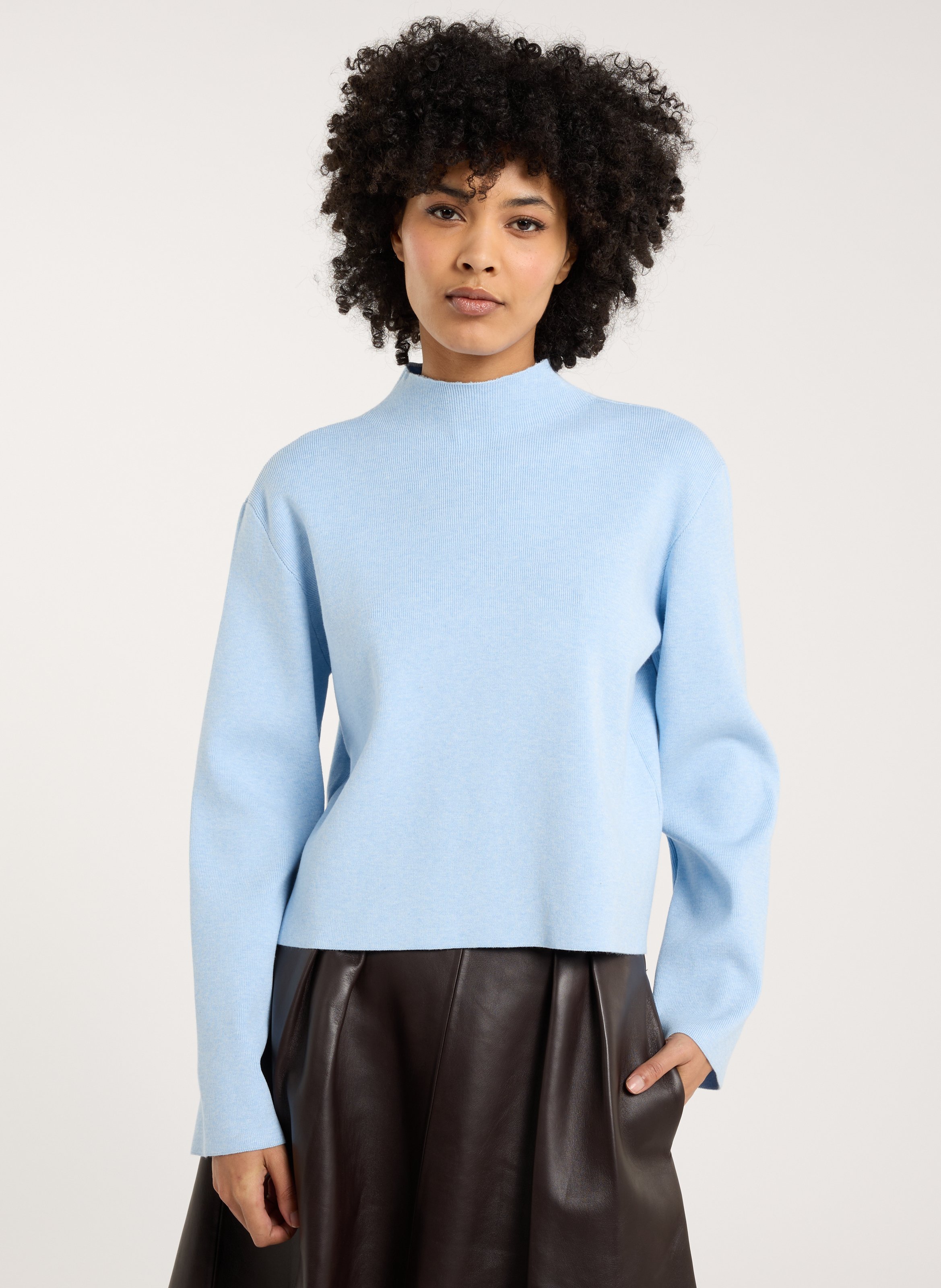 Turtleneck top SAISON 1865 Blue