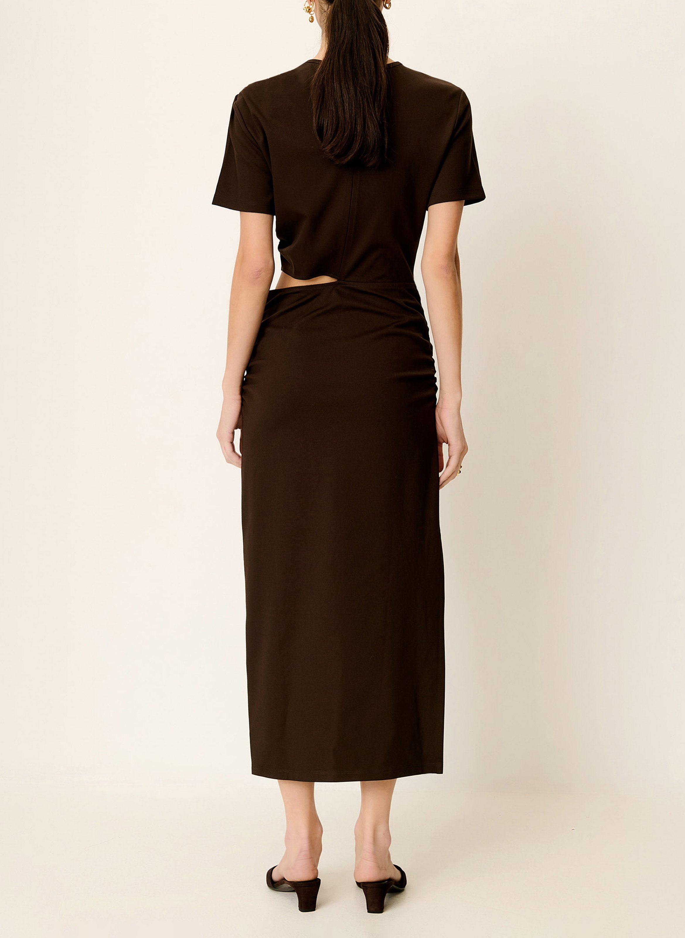Langes Strickkleid SESSUN Braun