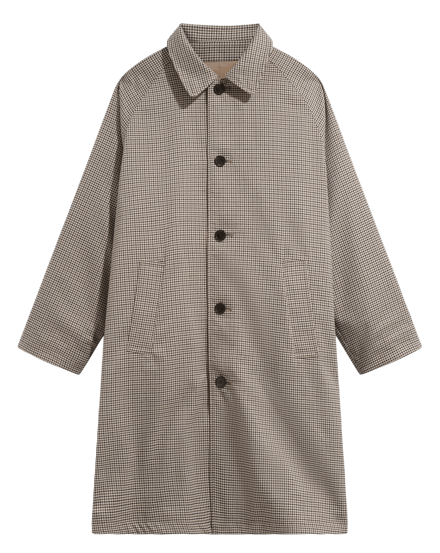 Trench droit en coton mélangé PABLO Beige