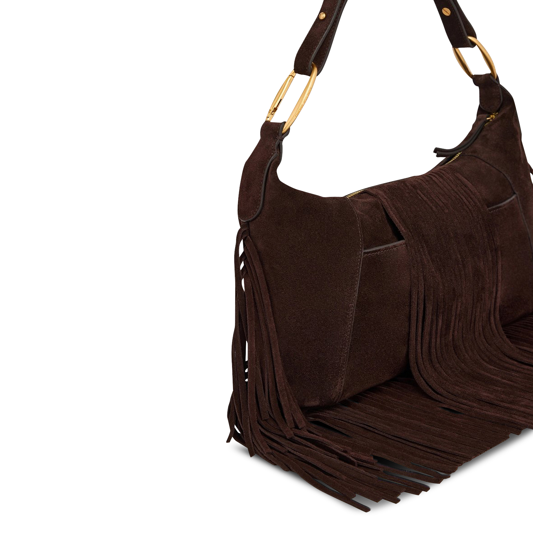 Schultertasche aus Leder VANESSA BRUNO Braun