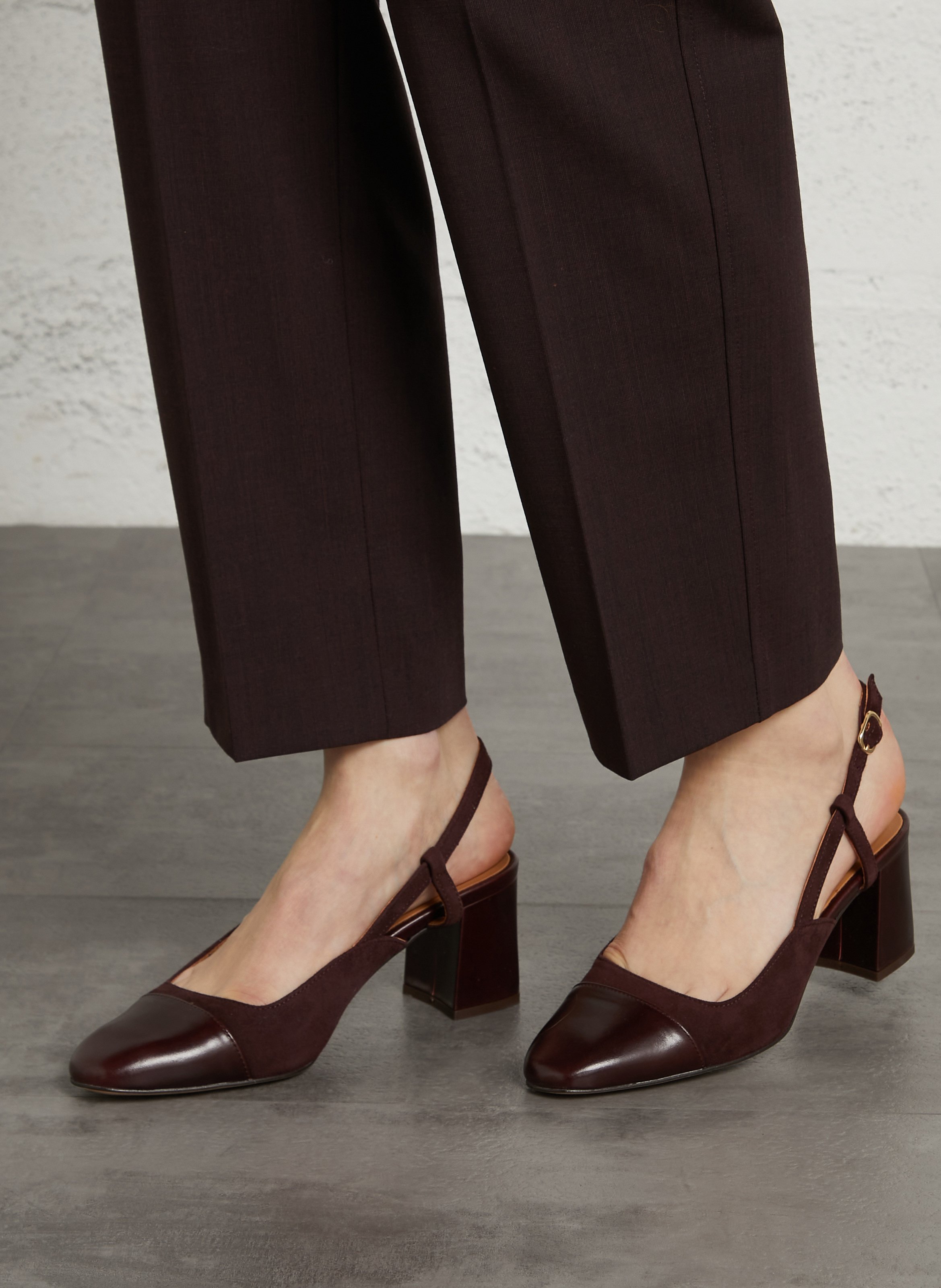 Offene Lackpumps BOCAGE Violett