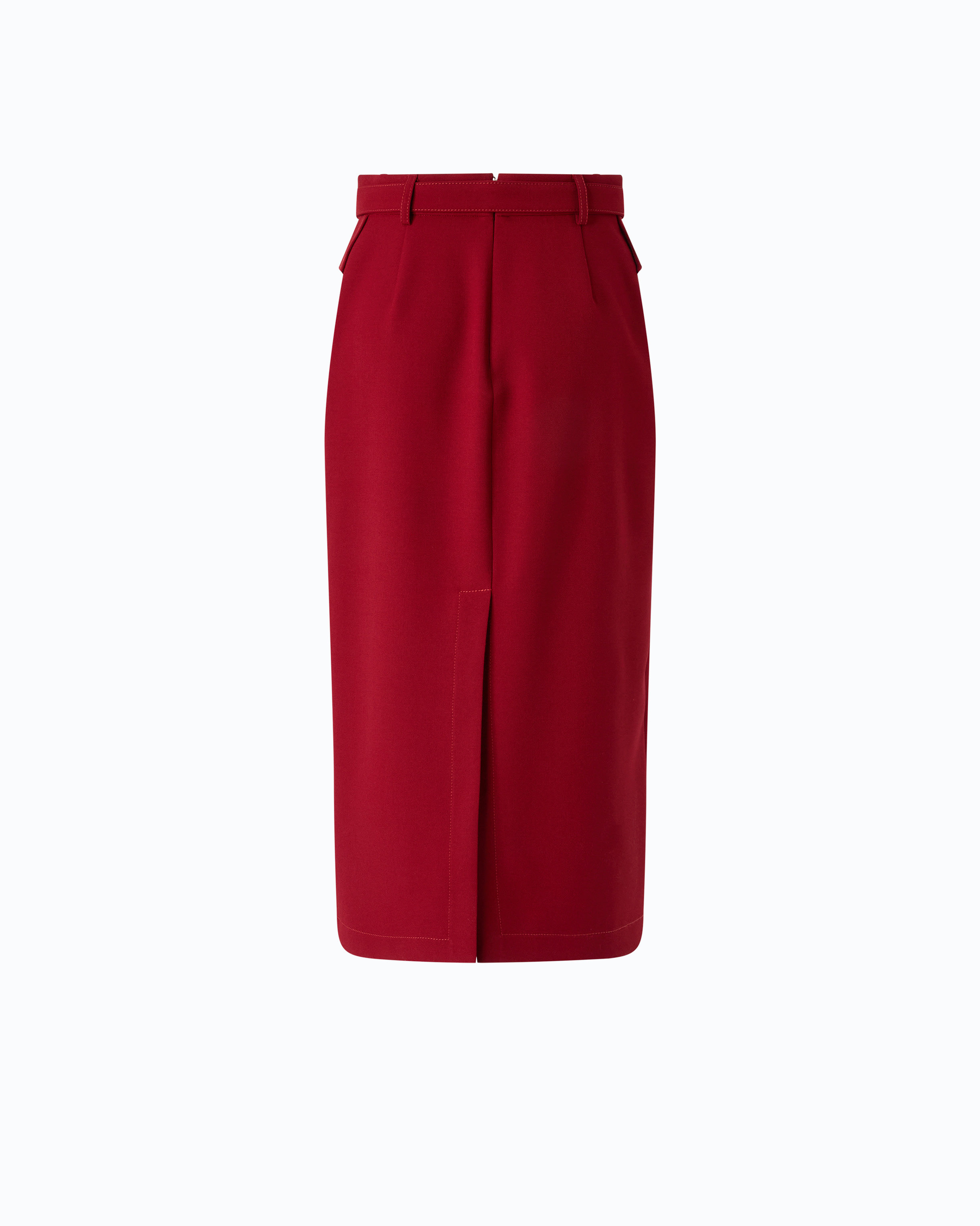 Belted pencil skirt PINKO Red