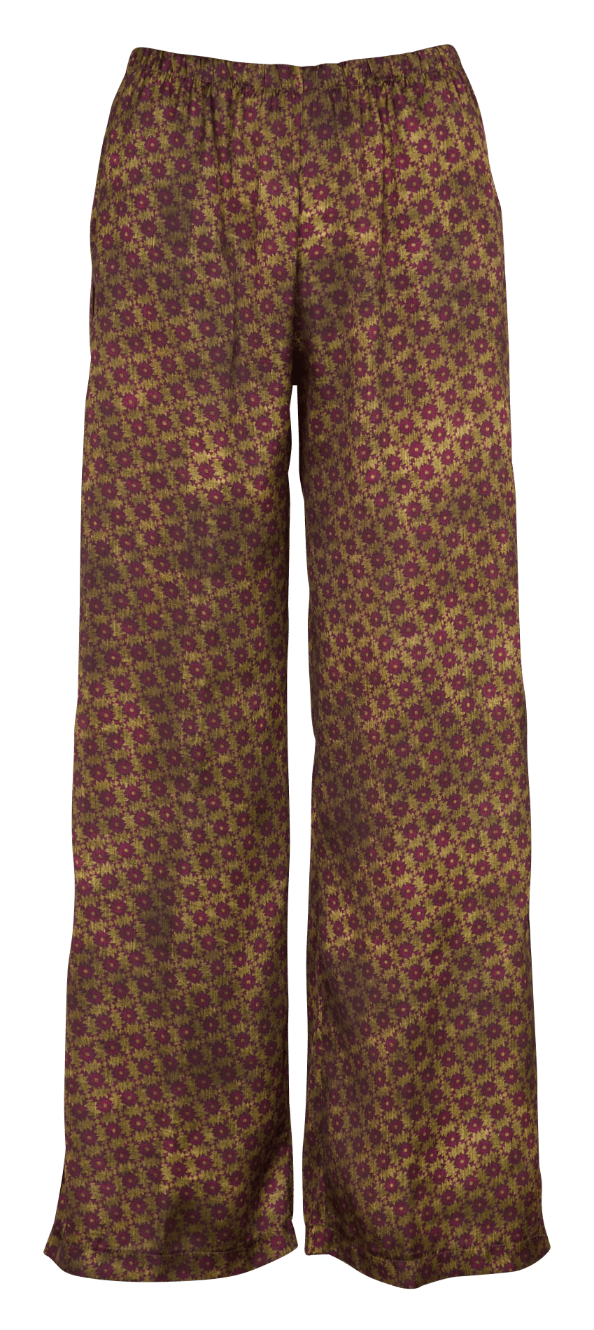 Soepelvallende, wijde broek met print IMPERIAL Groen
