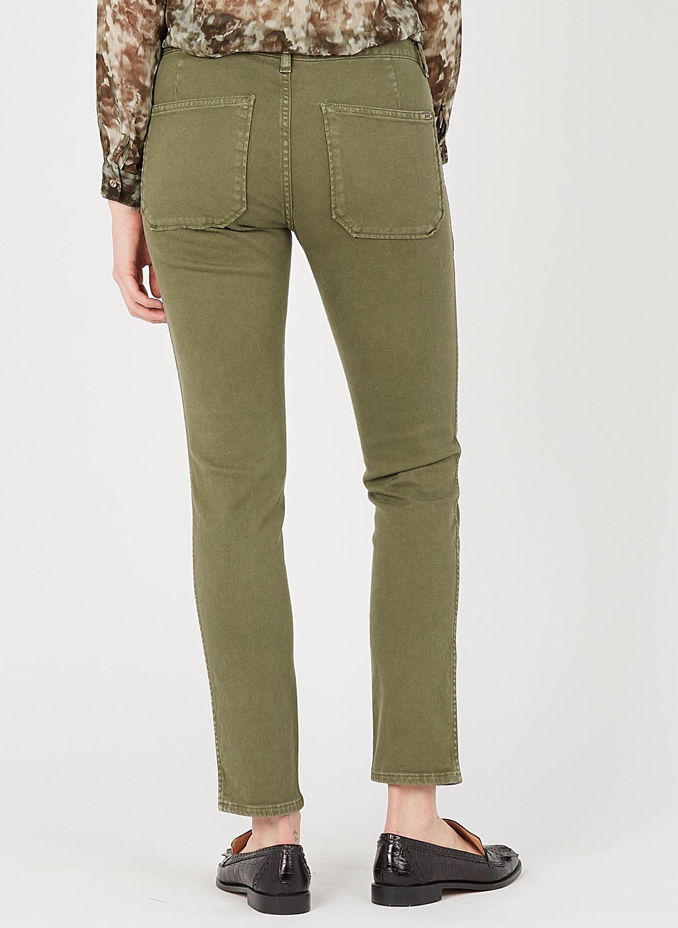 Jean slim en coton mélangé ACQUAVERDE Vert