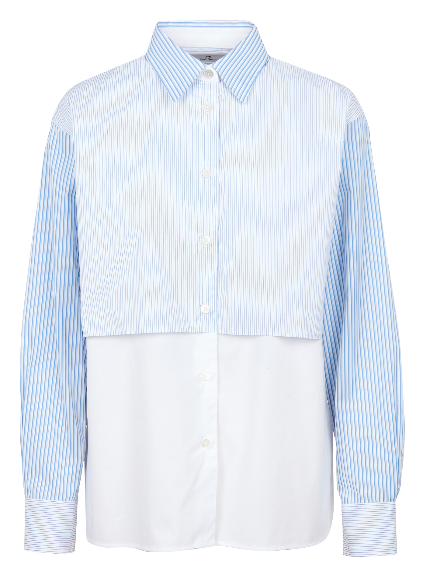 Straight cotton shirt with classic collar PAUL SMITH White