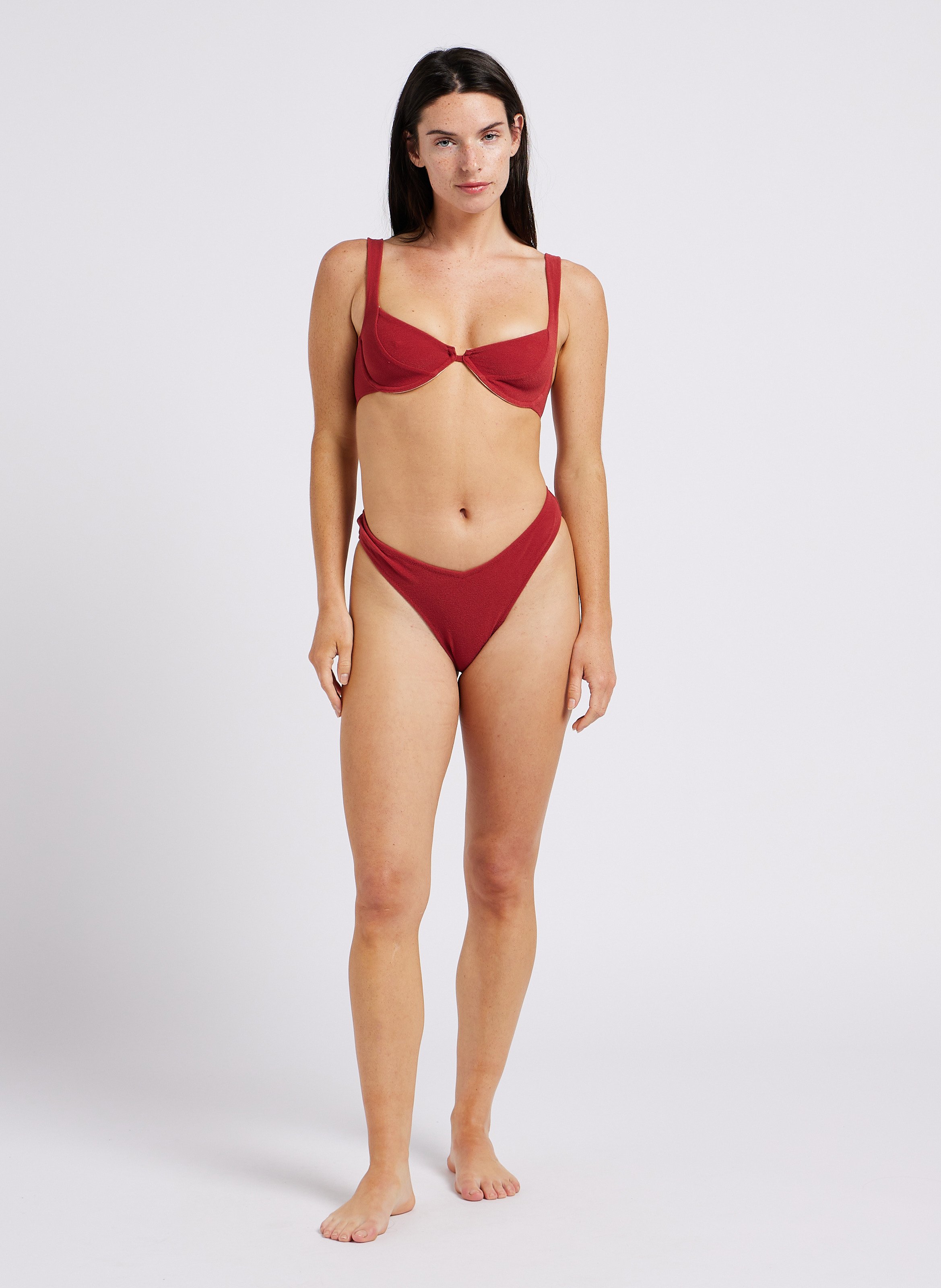 Maillot de bain en tissu éponge  NENES PARIS Rouge