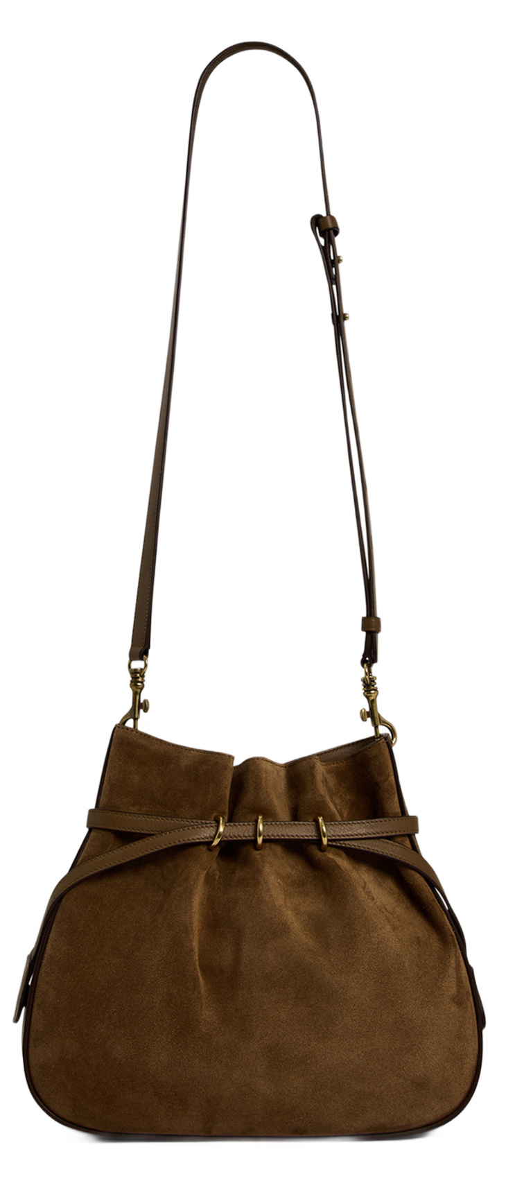 Sac seau bandoulière en cuir GERARD DAREL Vert