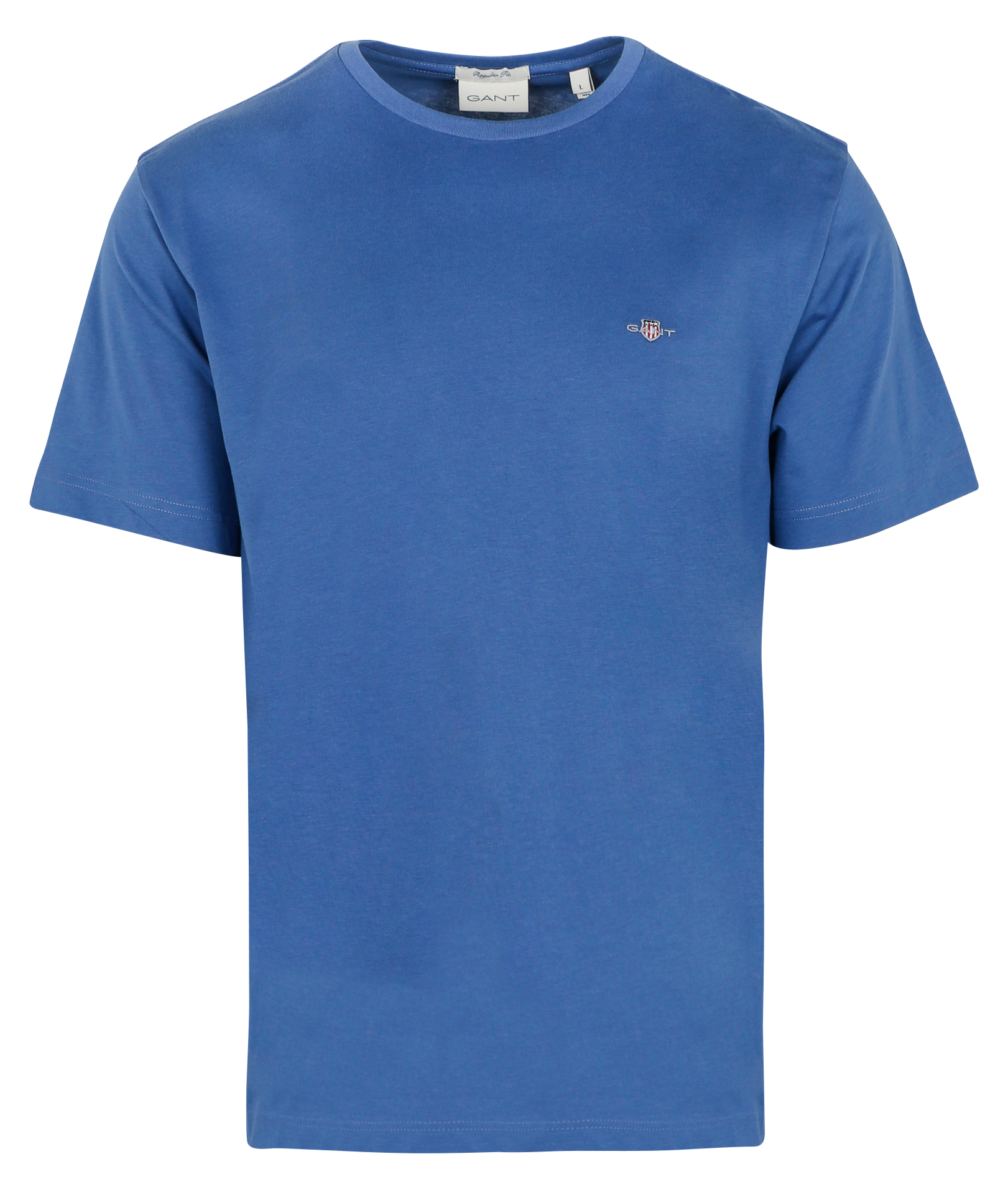 Round-neck cotton T-shirt GANT Blue