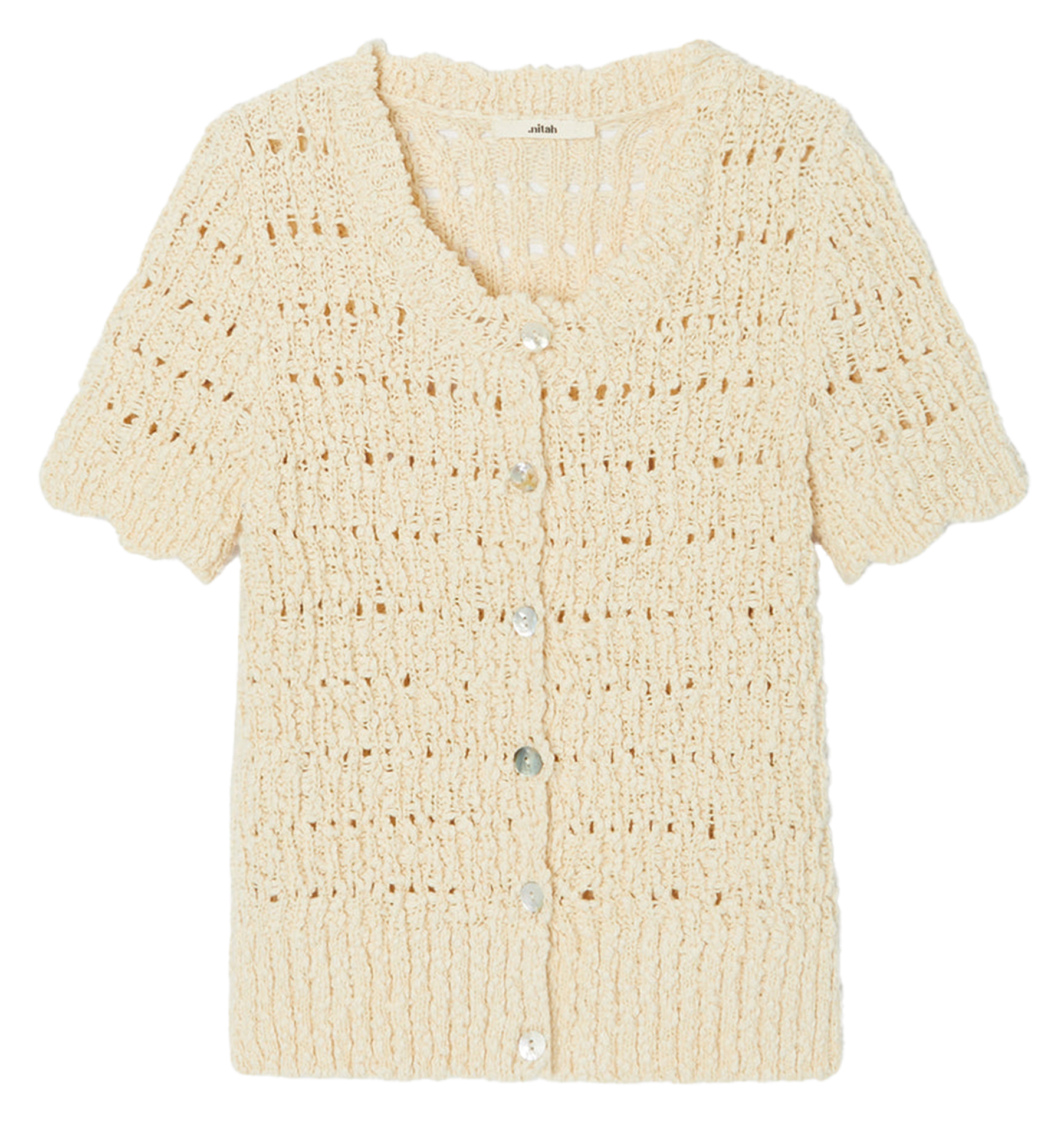 Aimee dotted Swiss top NITAH Yellow