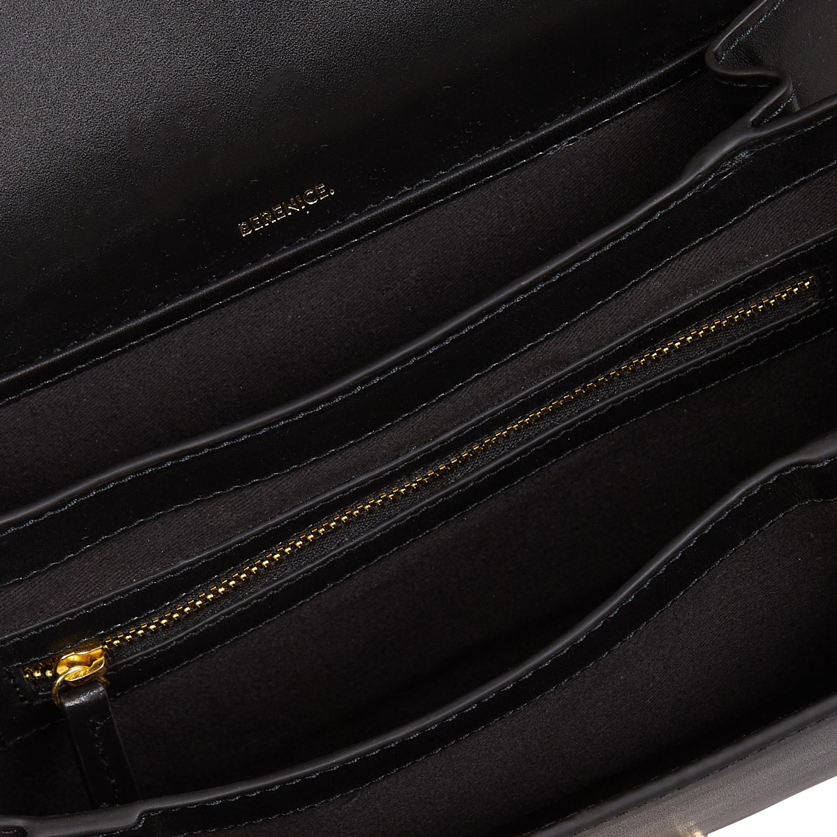 Sac bandoulière en cuir BERENICE Noir